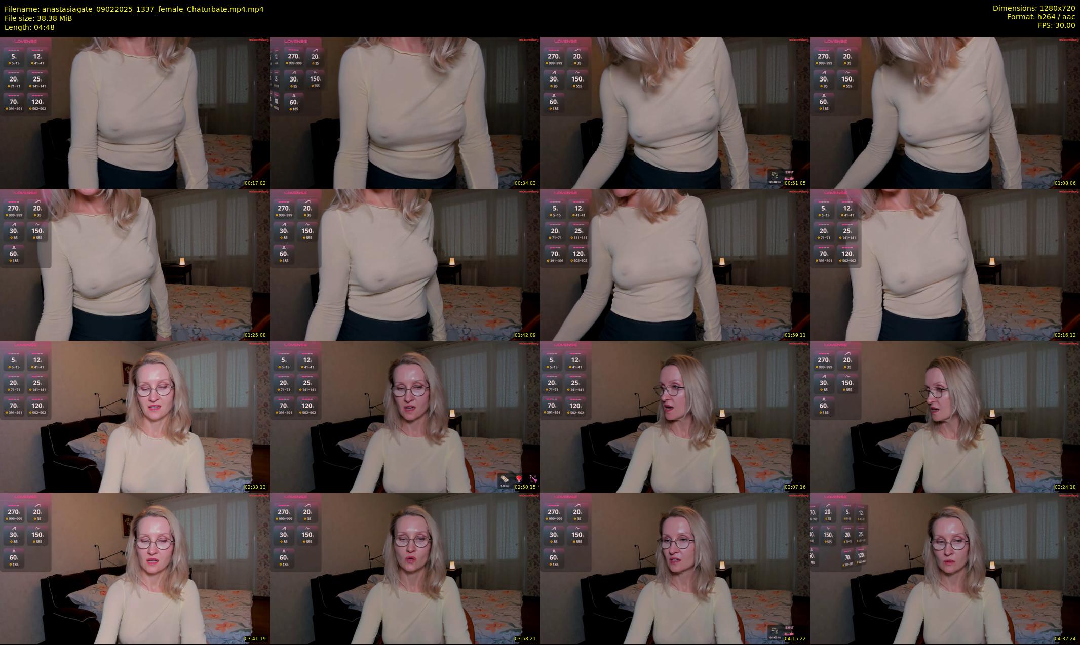 anastasiagate — 5 minute Chaturbate female cam show recording, 720p, Feb 9, 2025