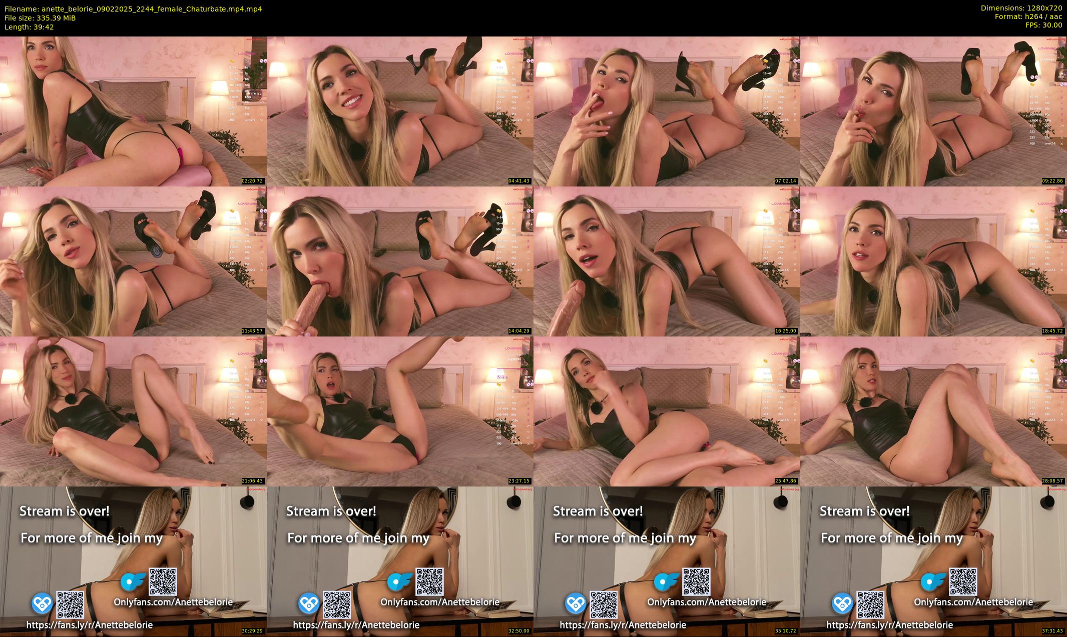 anette_belorie — 40 minute Chaturbate female cam show recording, 720p, Feb 9, 2025