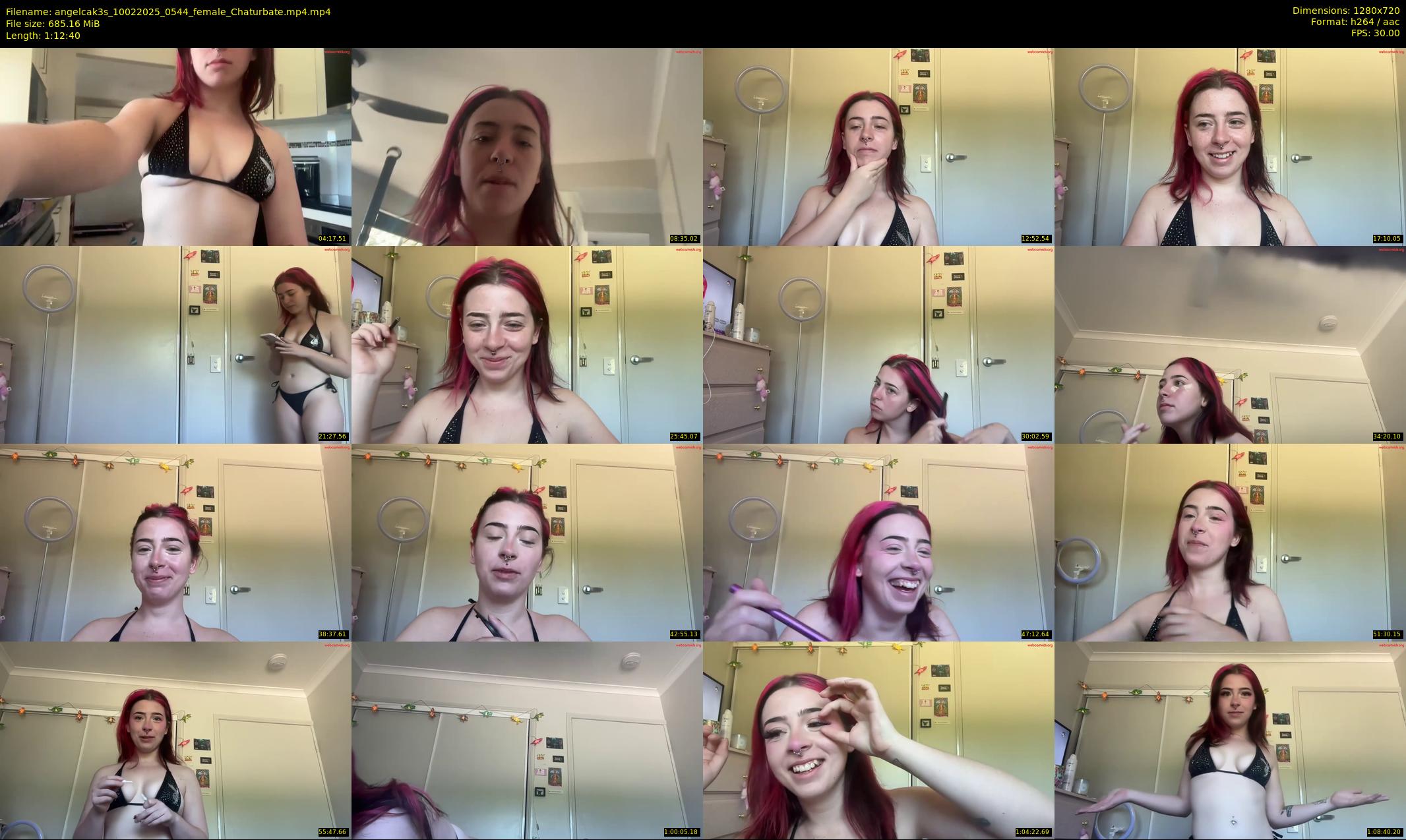 angelcak3s — 73 minute Chaturbate female cam show recording, 720p, Feb 10, 2025