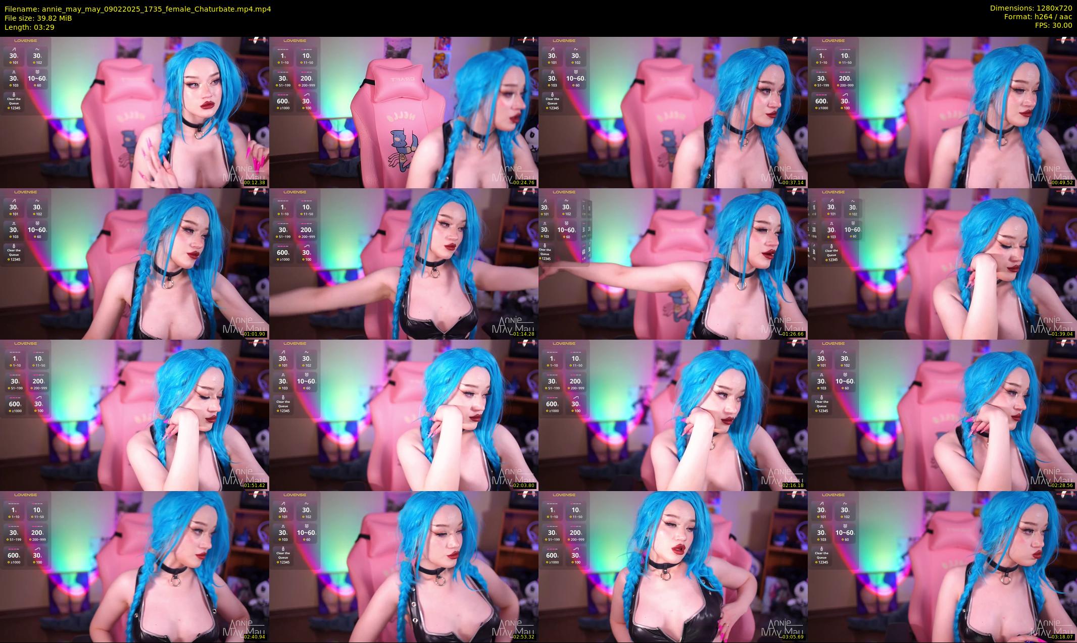 annie_may_may — 4 minute Chaturbate female cam show recording, 720p, Feb 9, 2025