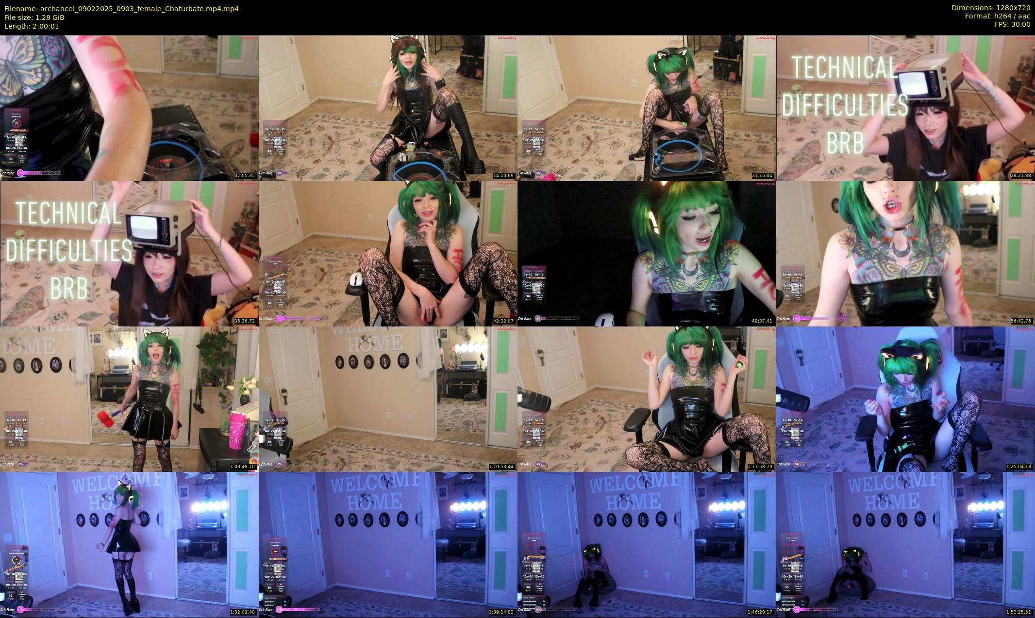 archancel — 121 minute Chaturbate female cam show recording, 720p, Feb 9, 2025