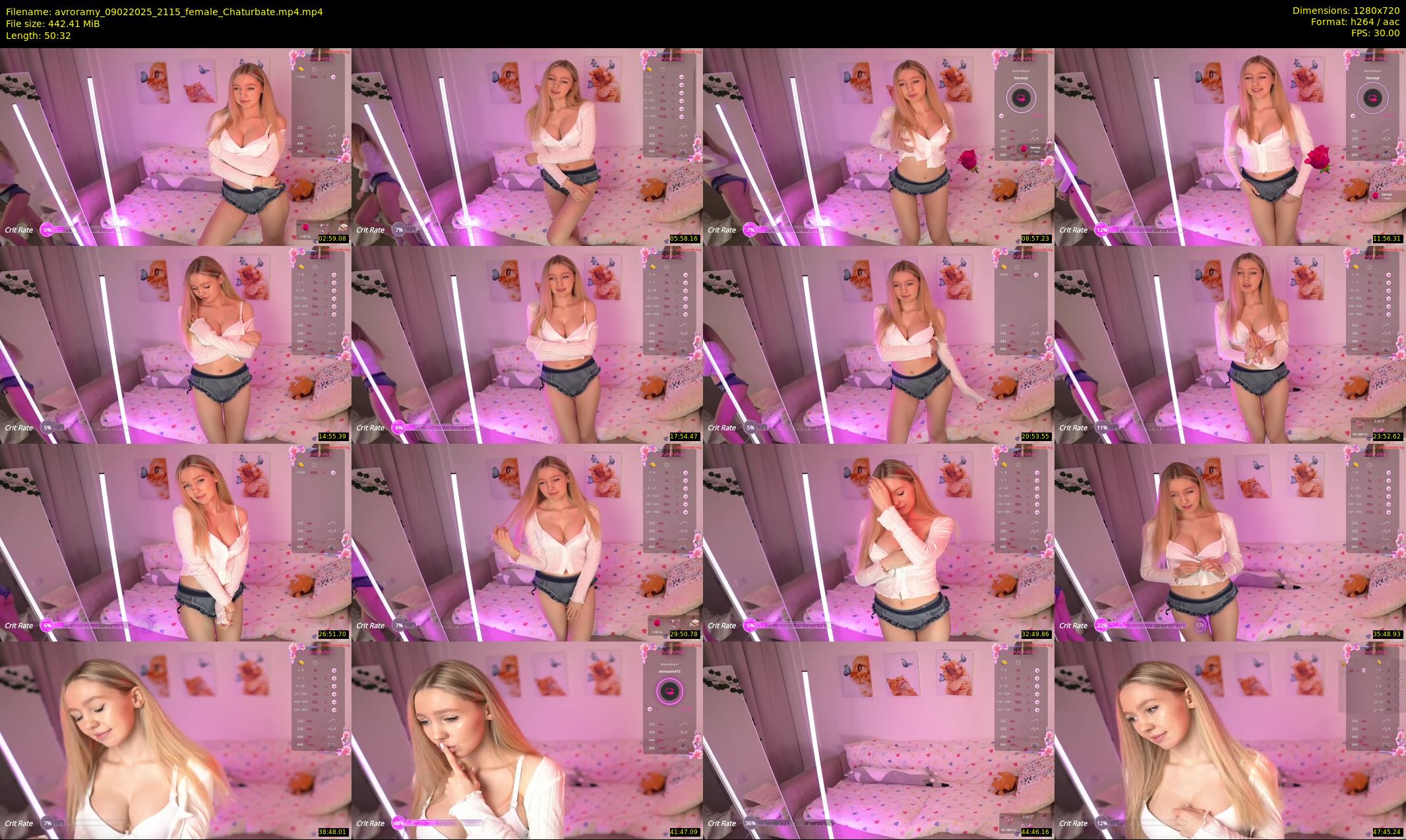 avroramy — 51 minute Chaturbate female cam show recording, 720p, Feb 9, 2025