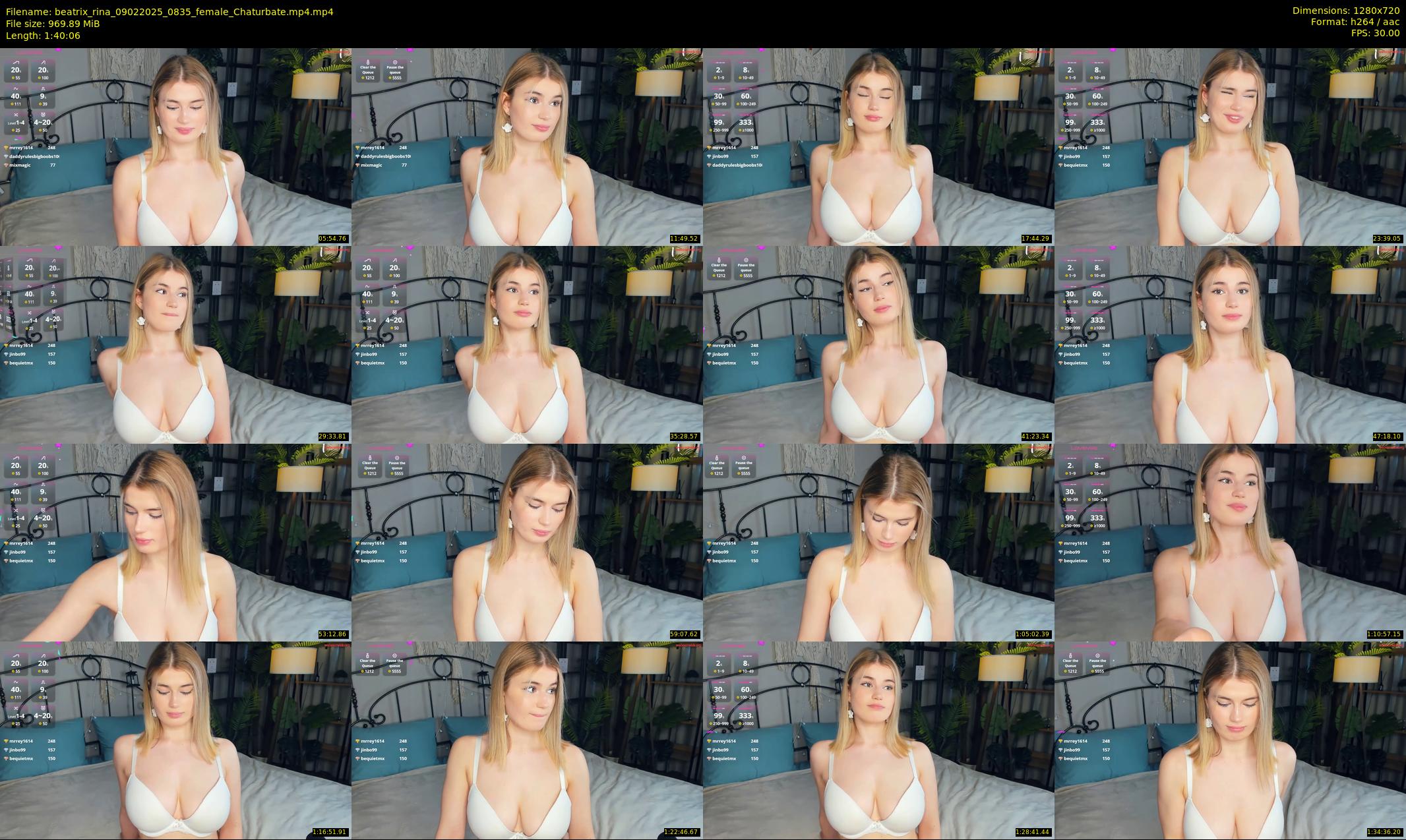 beatrix_rina — 101 minute Chaturbate female cam show recording, 720p, Feb 9, 2025