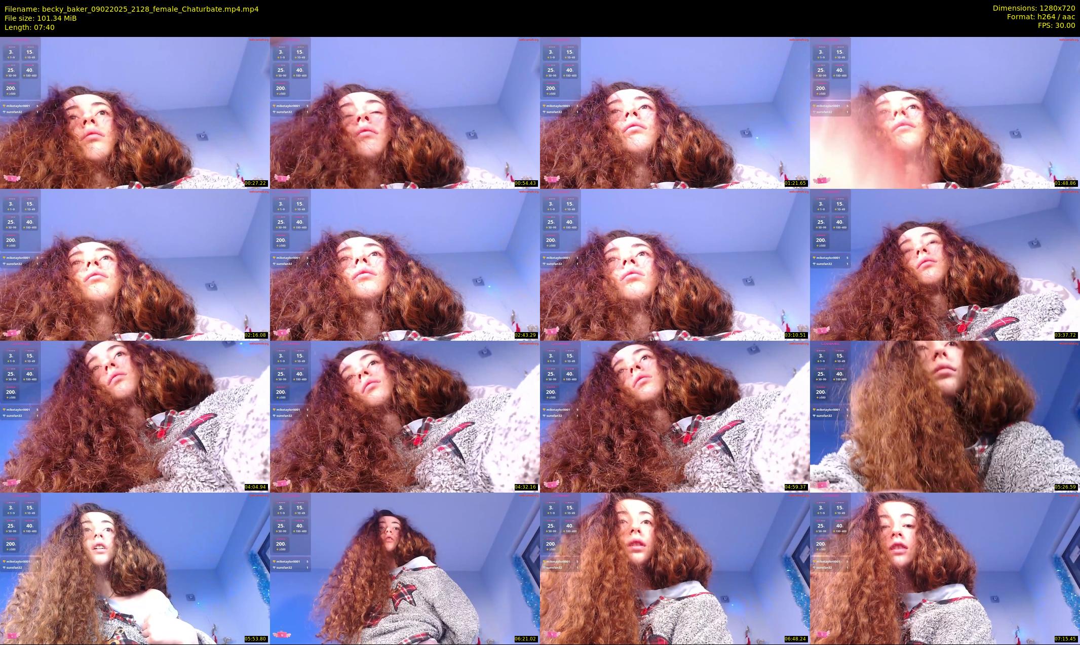 becky_baker — 8 minute Chaturbate female cam show recording, 720p, Feb 9, 2025