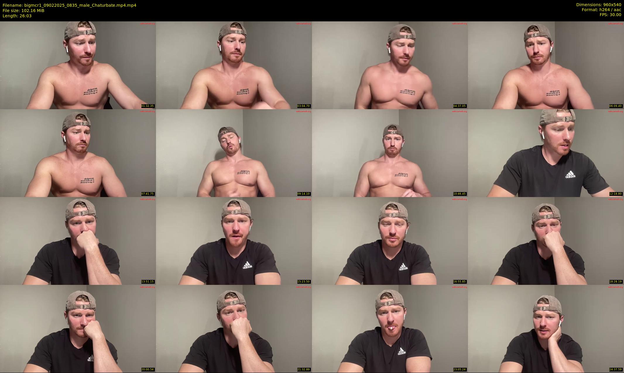 bigmcr1 — 27 minute Chaturbate male cam show recording, 480p, Feb 9, 2025