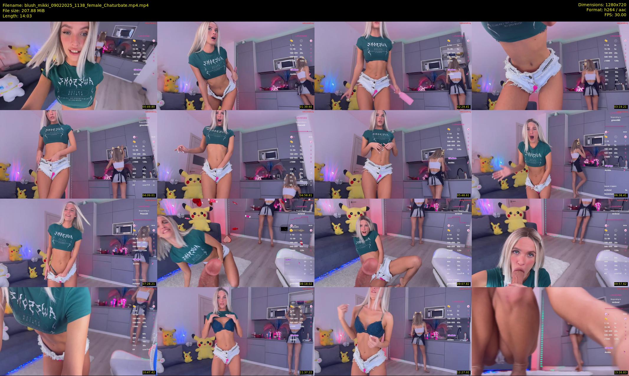 blush_mikki — 15 minute Chaturbate female cam show recording, 720p, Feb 9, 2025