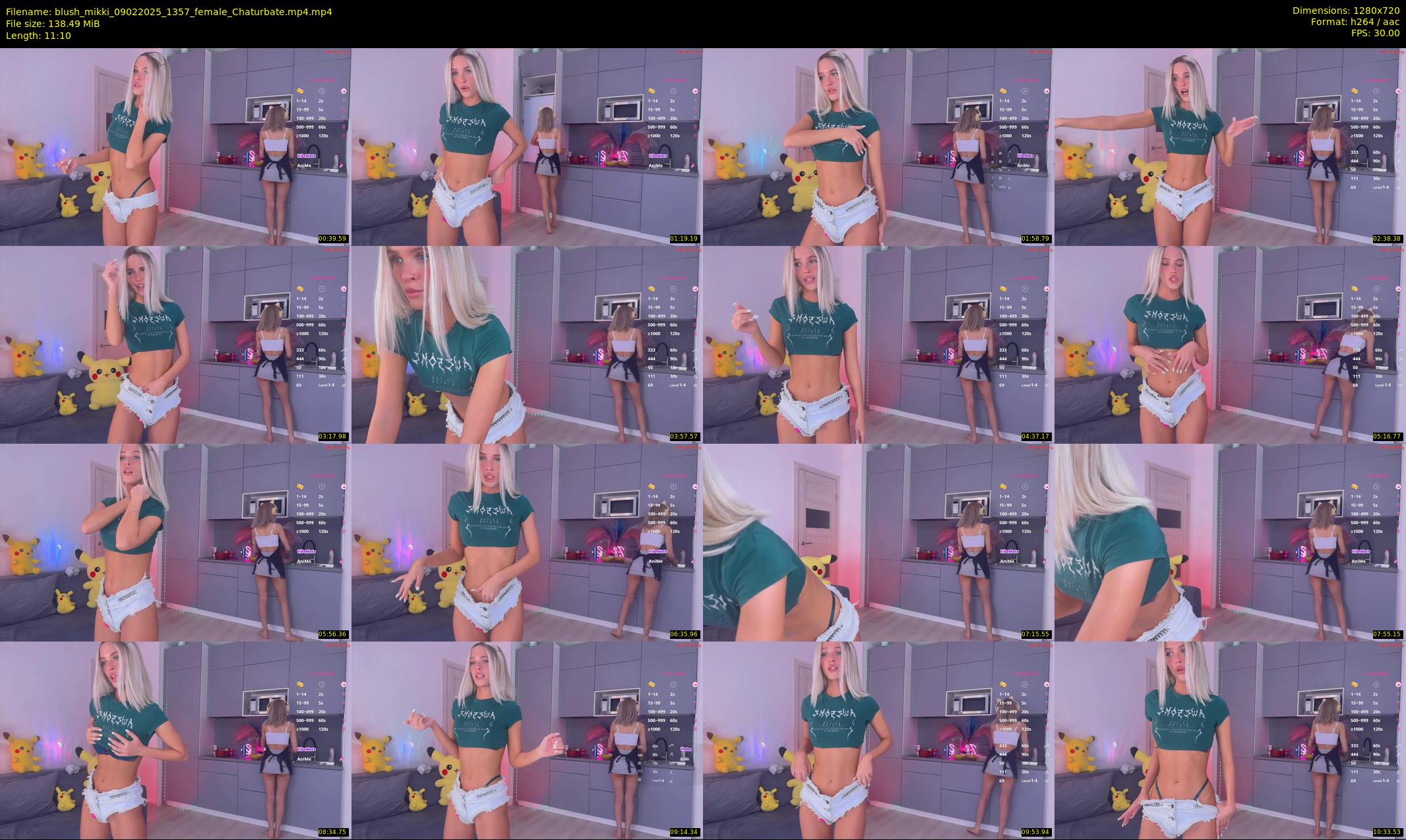 blush_mikki — 12 minute Chaturbate female cam show recording, 720p, Feb 9, 2025