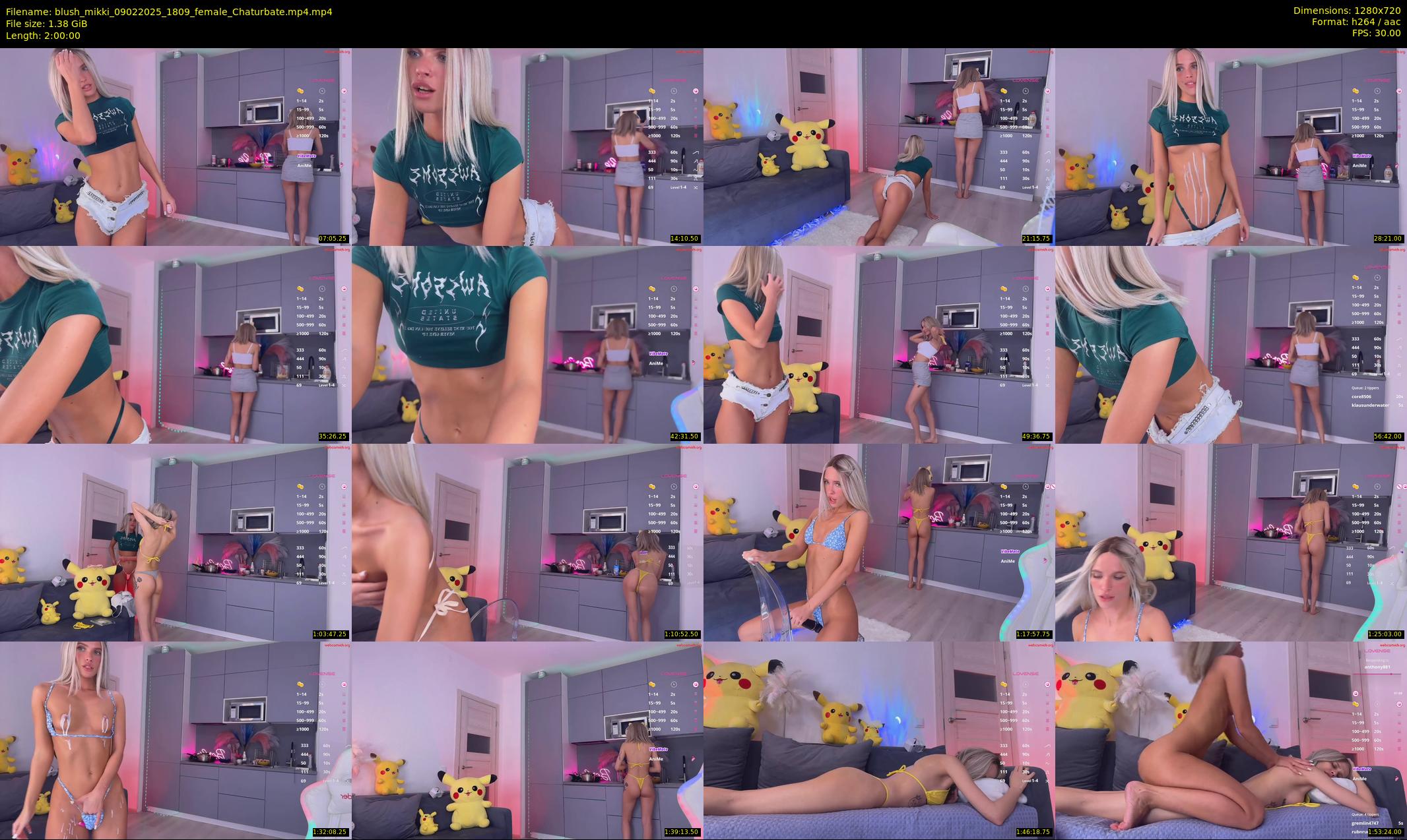 blush_mikki — 120 minute Chaturbate female cam show recording, 720p, Feb 9, 2025