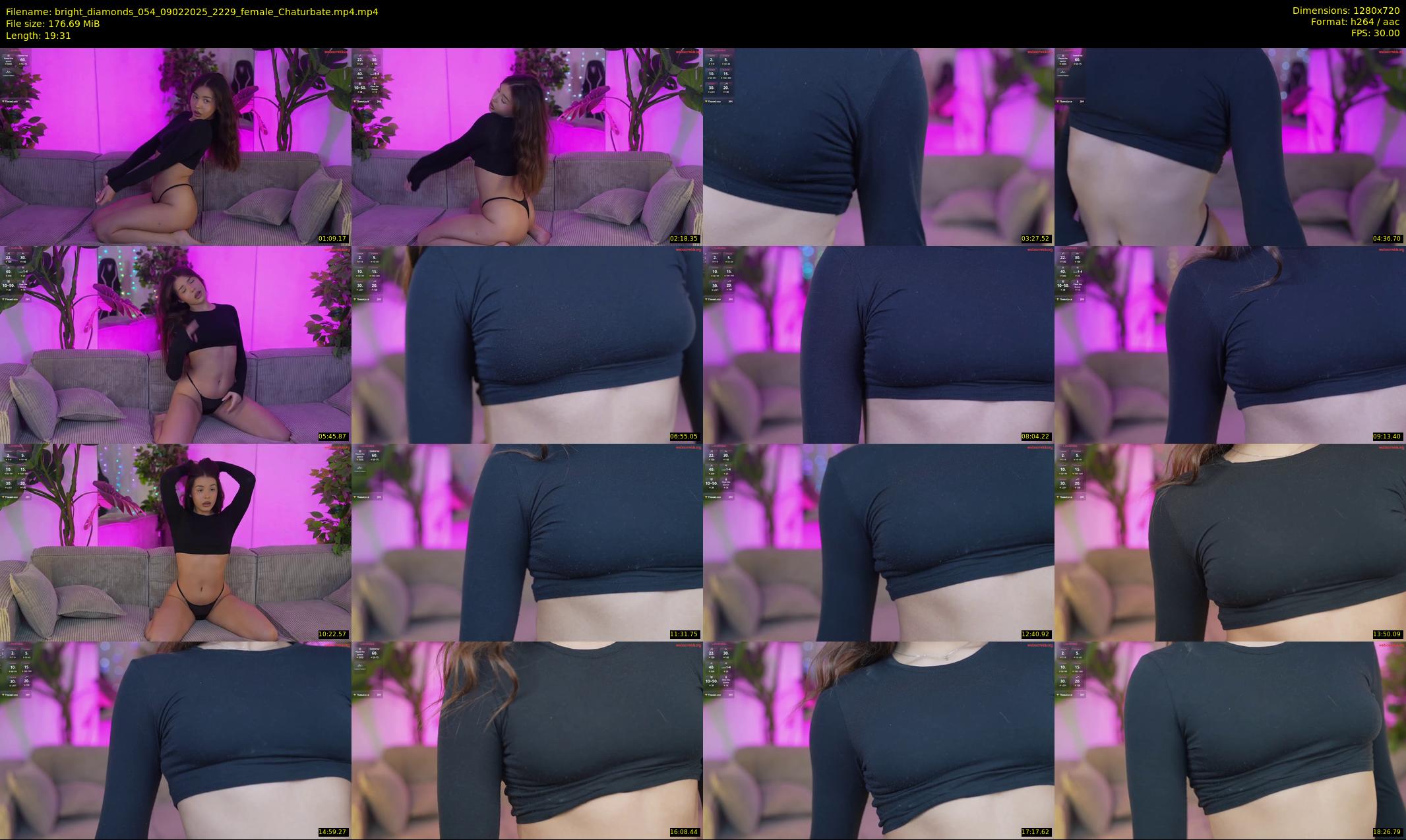 bright_diamonds_054 — 20 minute Chaturbate couple cam show recording, 720p, Feb 9, 2025