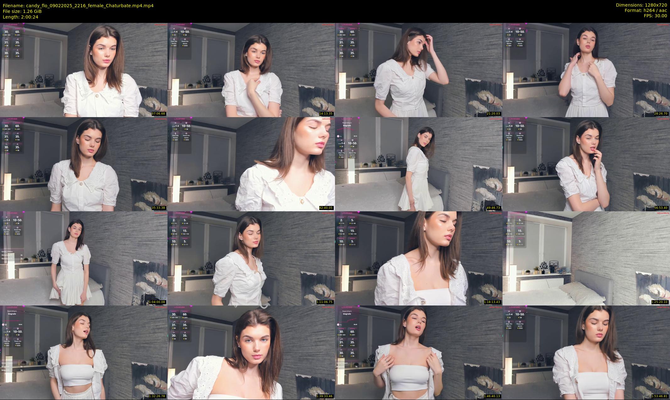 candy_flo — 121 minute Chaturbate female cam show recording, 720p, Feb 9, 2025