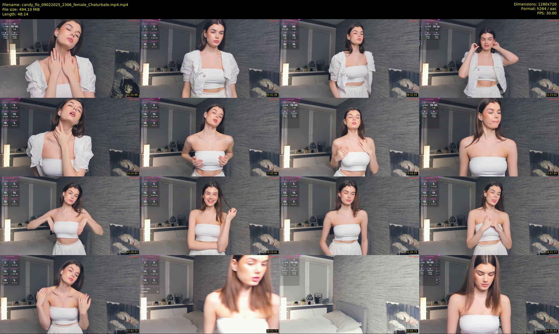 candy_flo — 49 minute Chaturbate female cam show recording, 720p, Feb 9, 2025