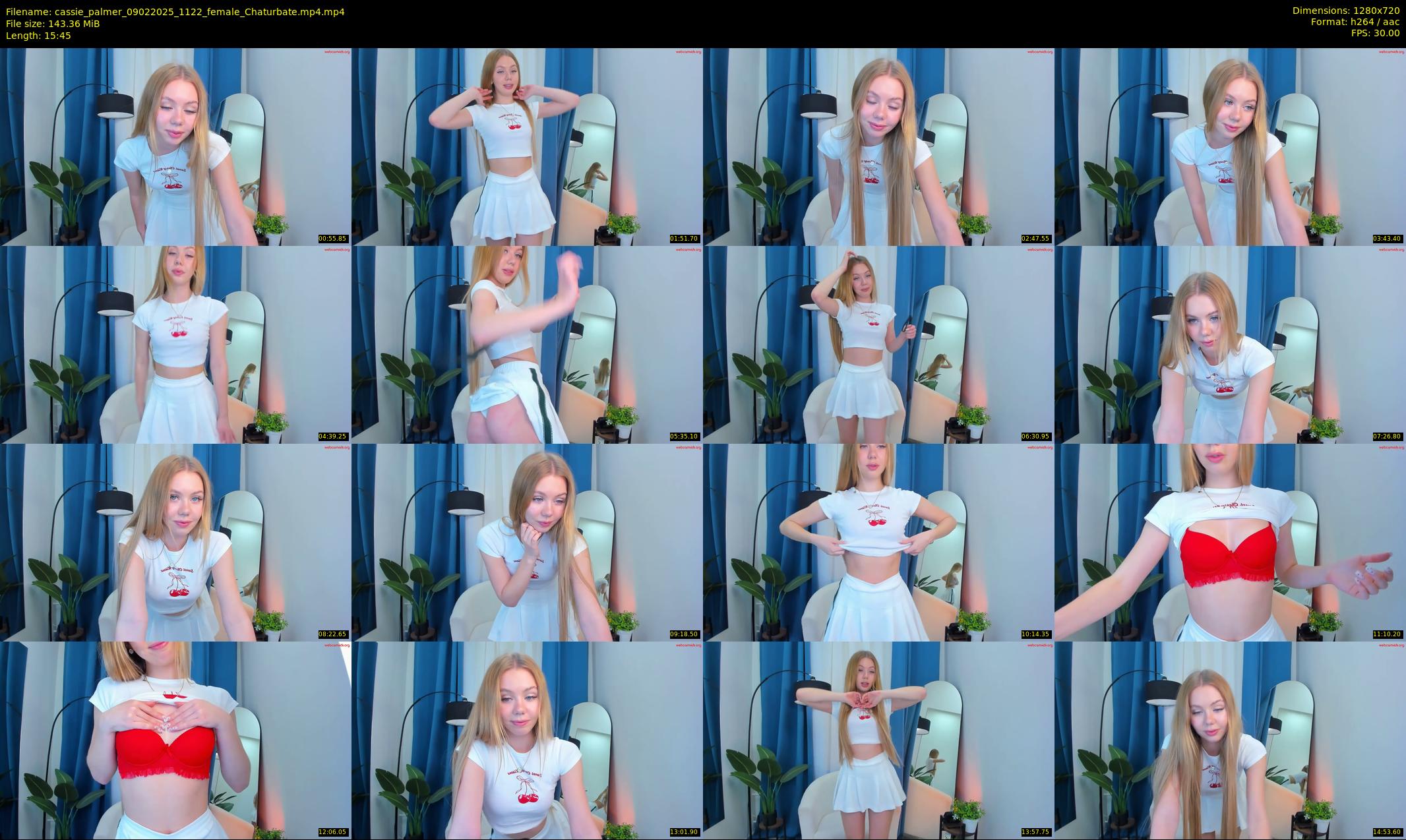 cassie_palmer — 16 minute Chaturbate female cam show recording, 720p, Feb 9, 2025