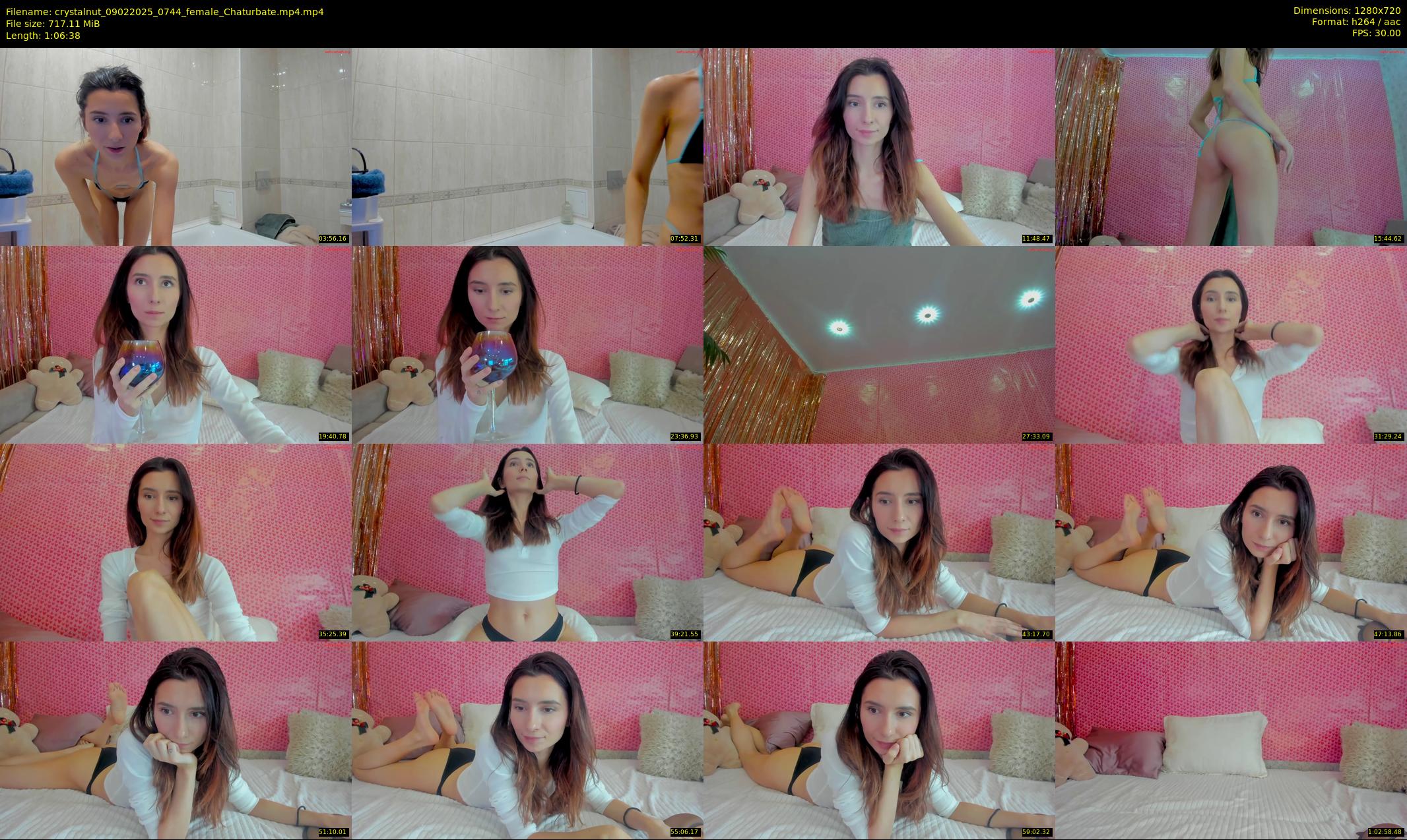 crystalnut — 67 minute Chaturbate female cam show recording, 720p, Feb 9, 2025