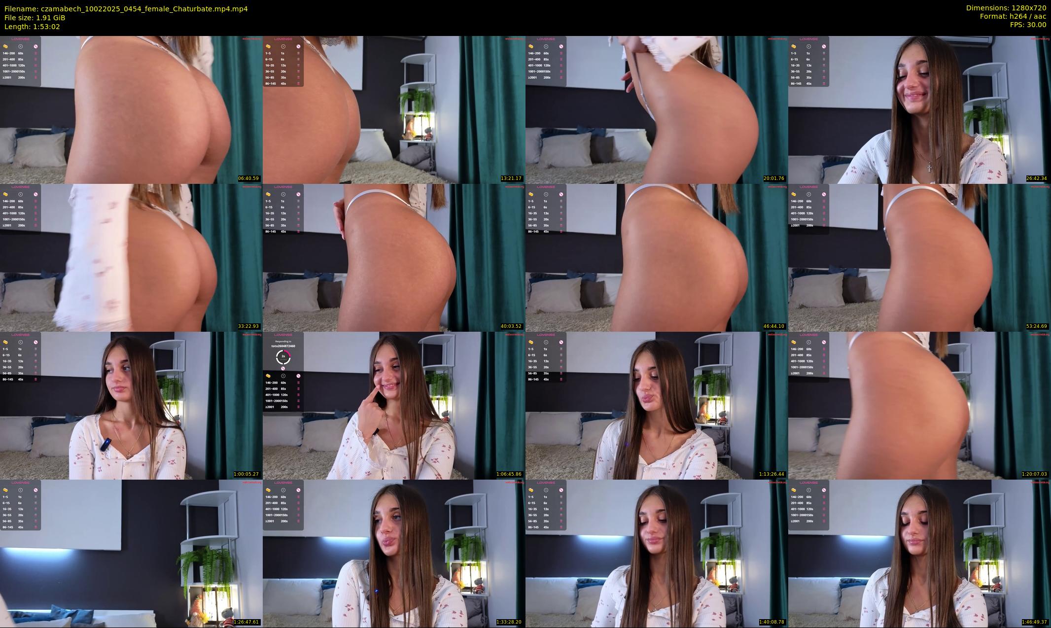 czamabech — 114 minute Chaturbate female cam show recording, 720p, Feb 10, 2025