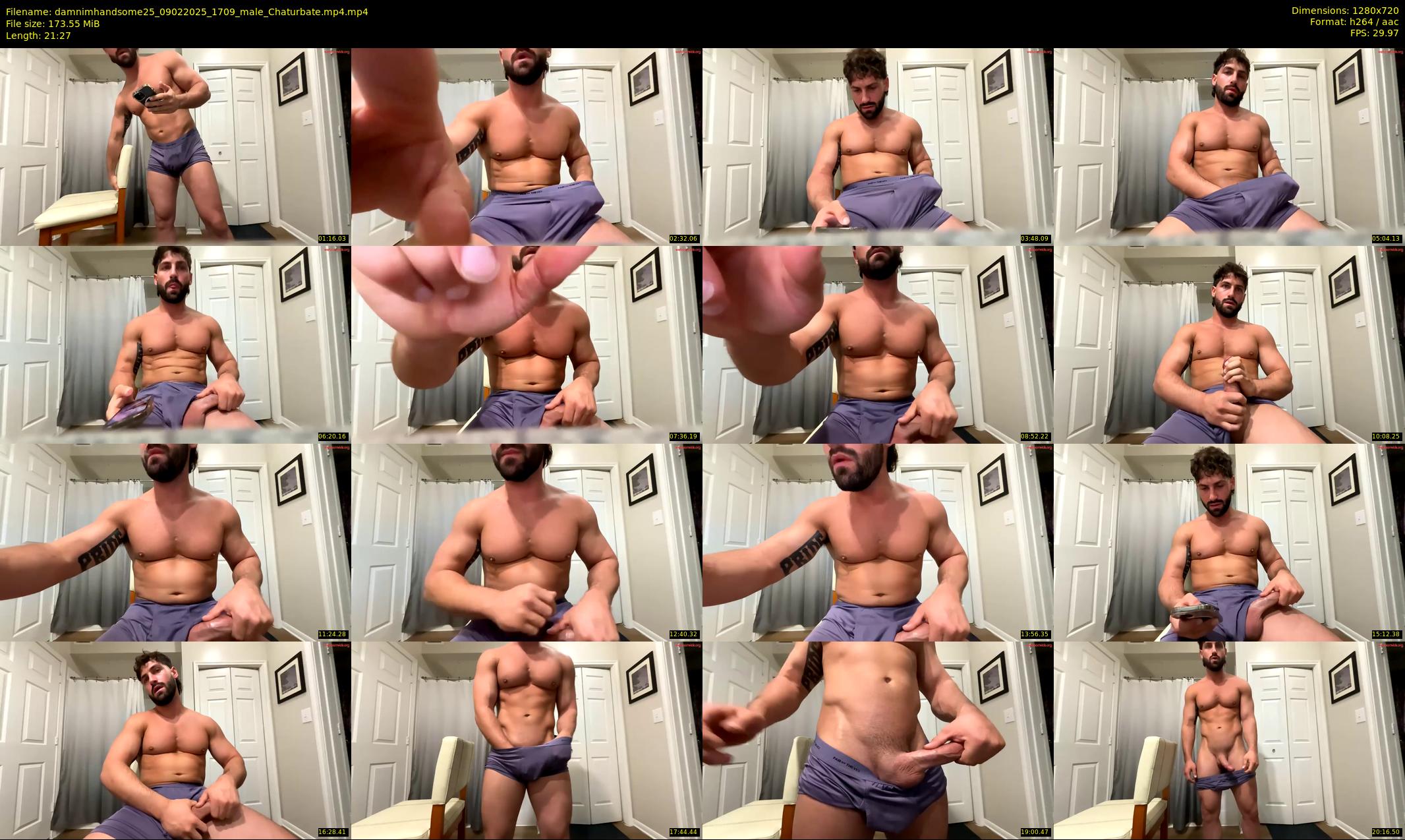 damnimhandsome25 — 22 minute Chaturbate male cam show recording, 720p, Feb 9, 2025