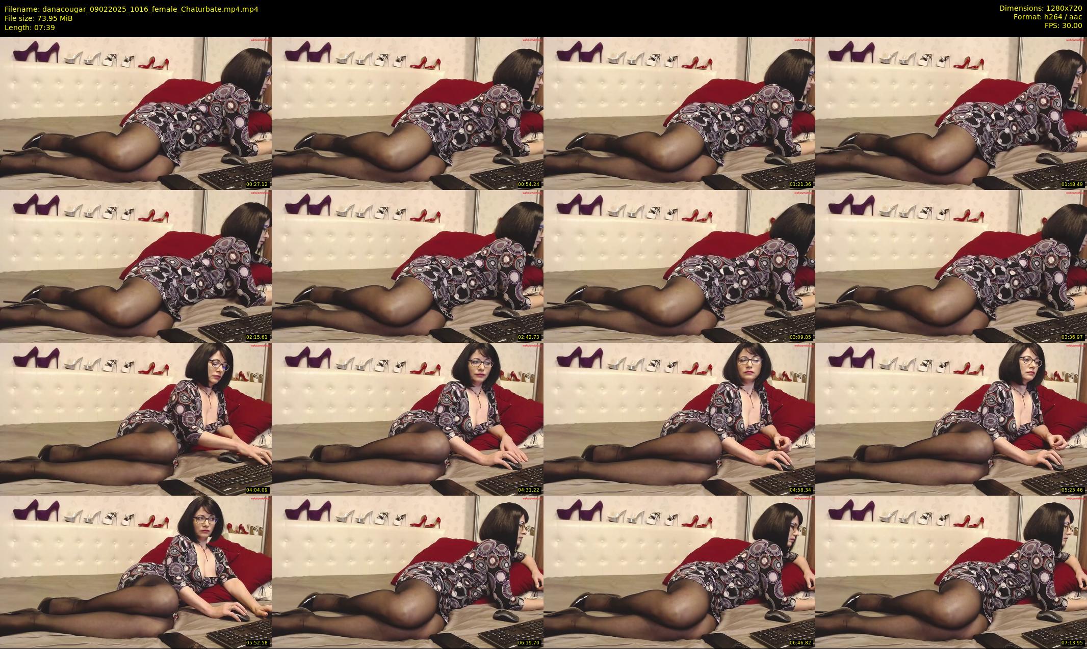 danacougar — 8 minute Chaturbate female cam show recording, 720p, Feb 9, 2025