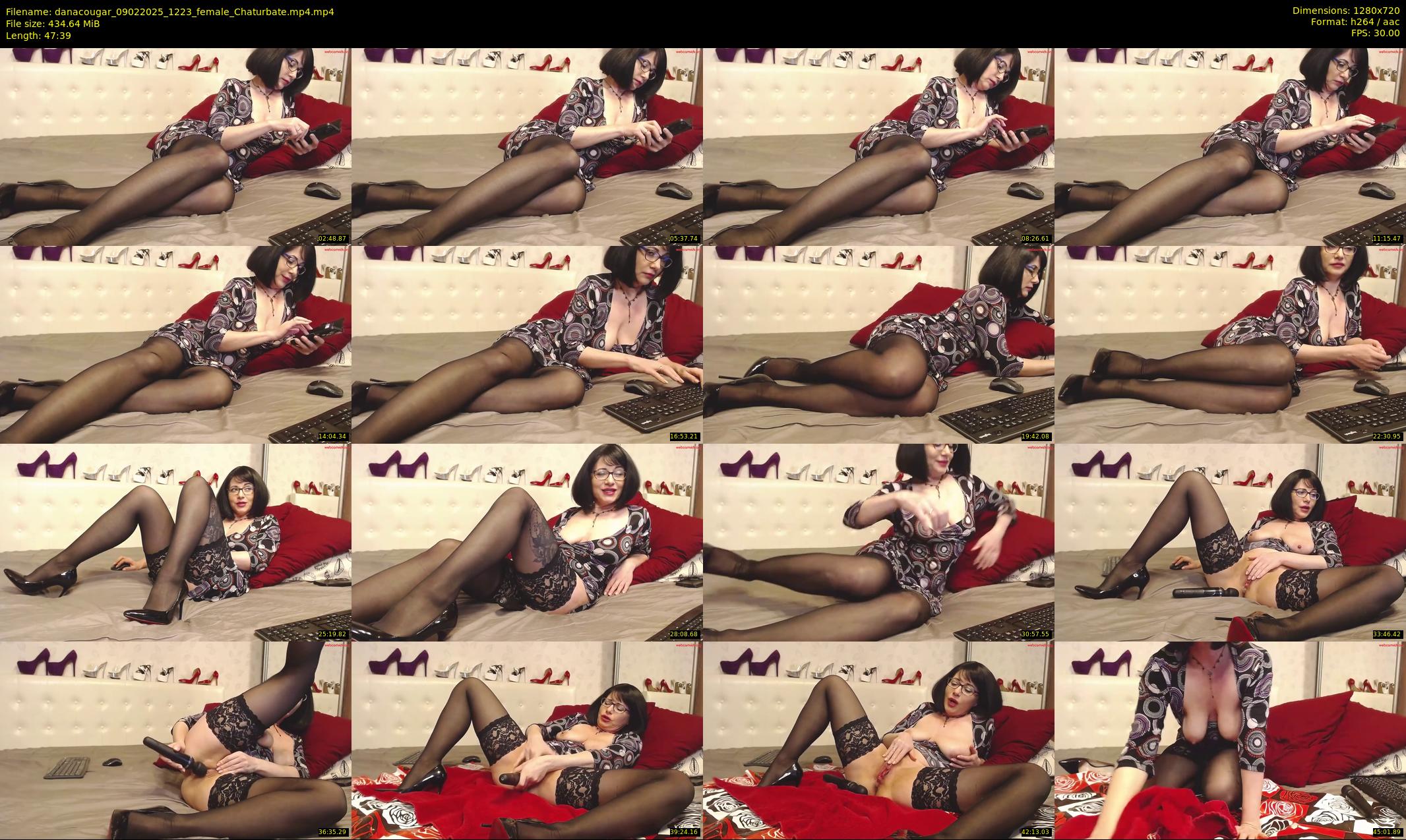 danacougar — 48 minute Chaturbate female cam show recording, 720p, Feb 9, 2025