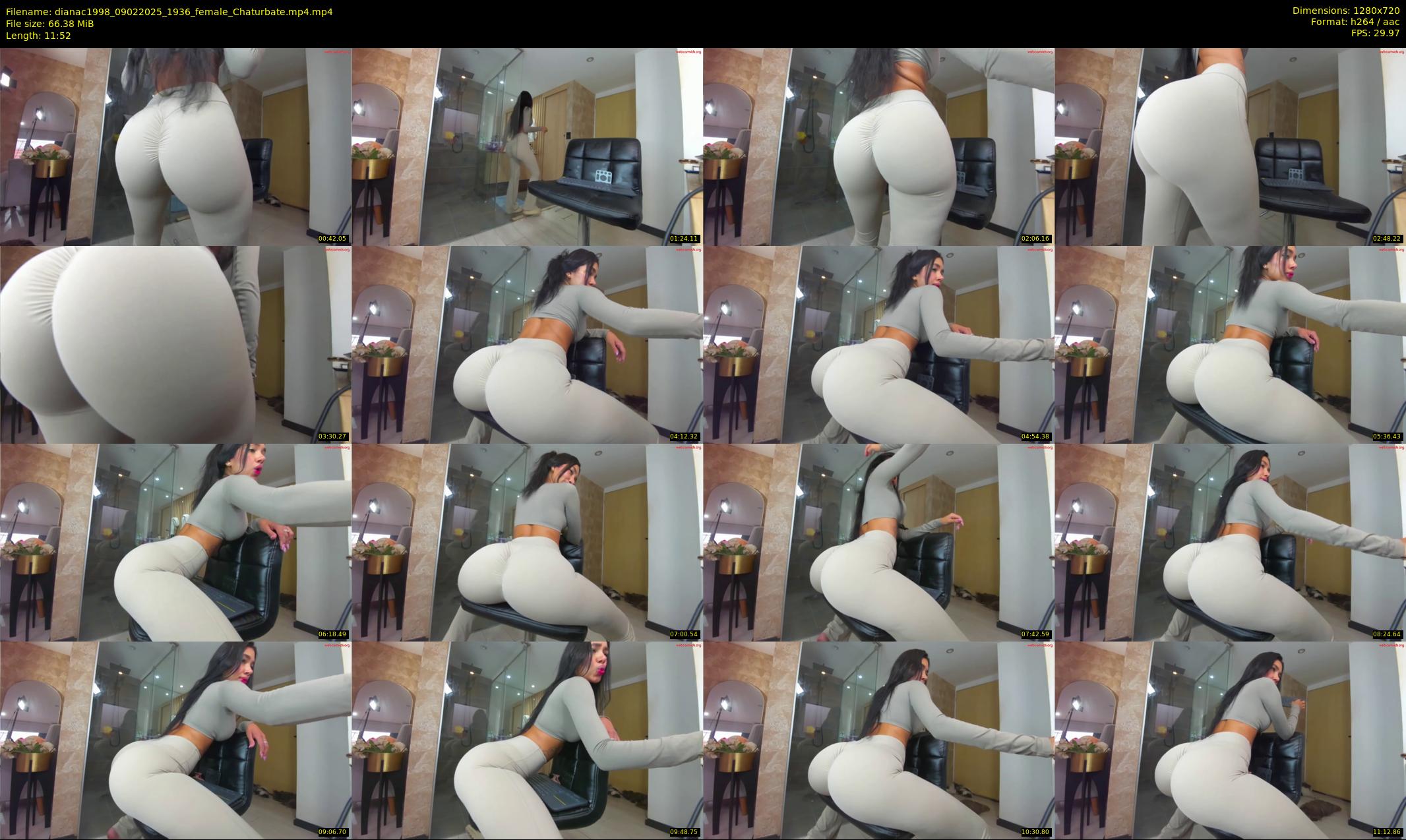 dianac1998 — 12 minute Chaturbate female cam show recording, 720p, Feb 9, 2025