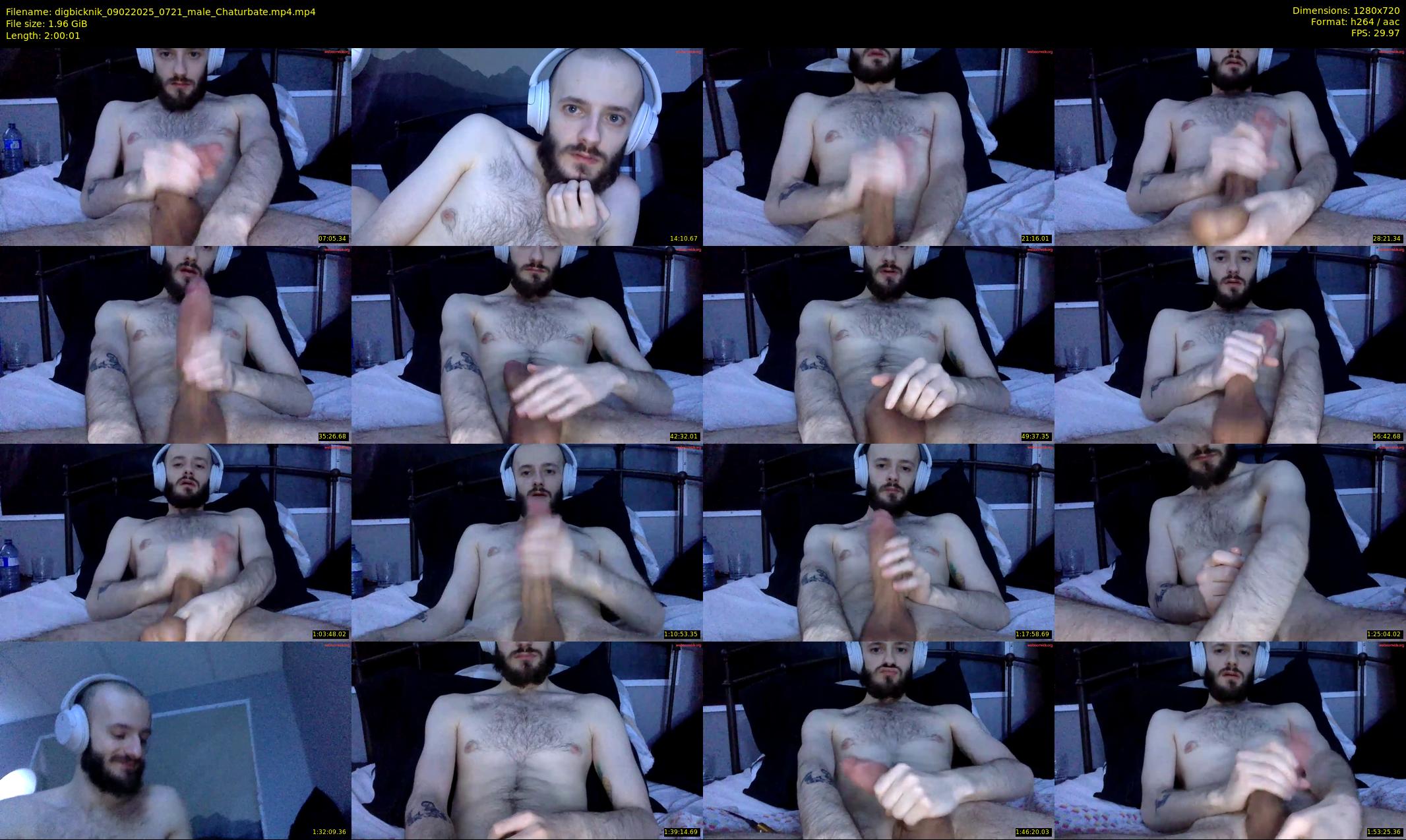 digbicknik — 121 minute Chaturbate male cam show recording, 720p, Feb 9, 2025