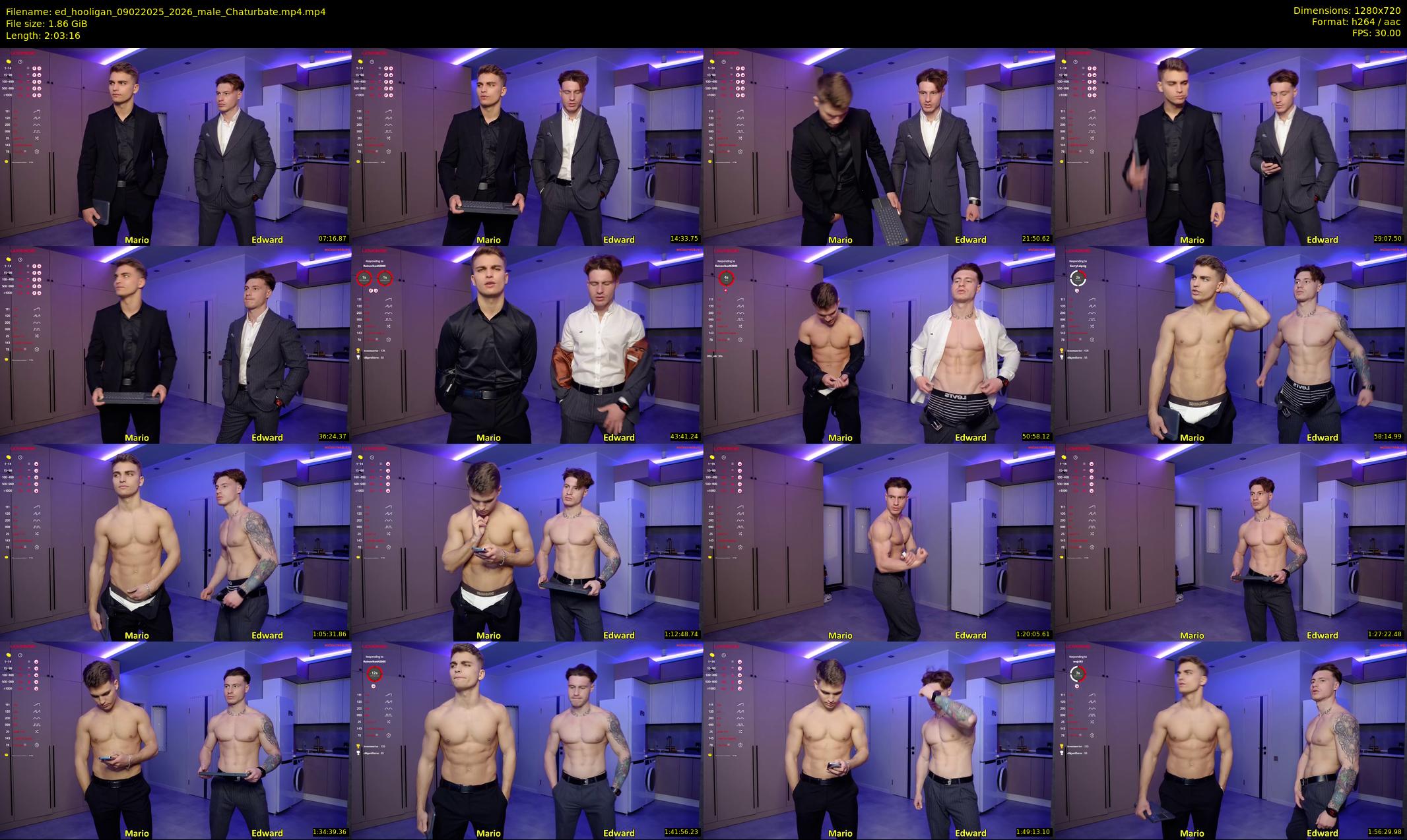ed_hooligan — 124 minute Chaturbate male cam show recording, 720p, Feb 9, 2025