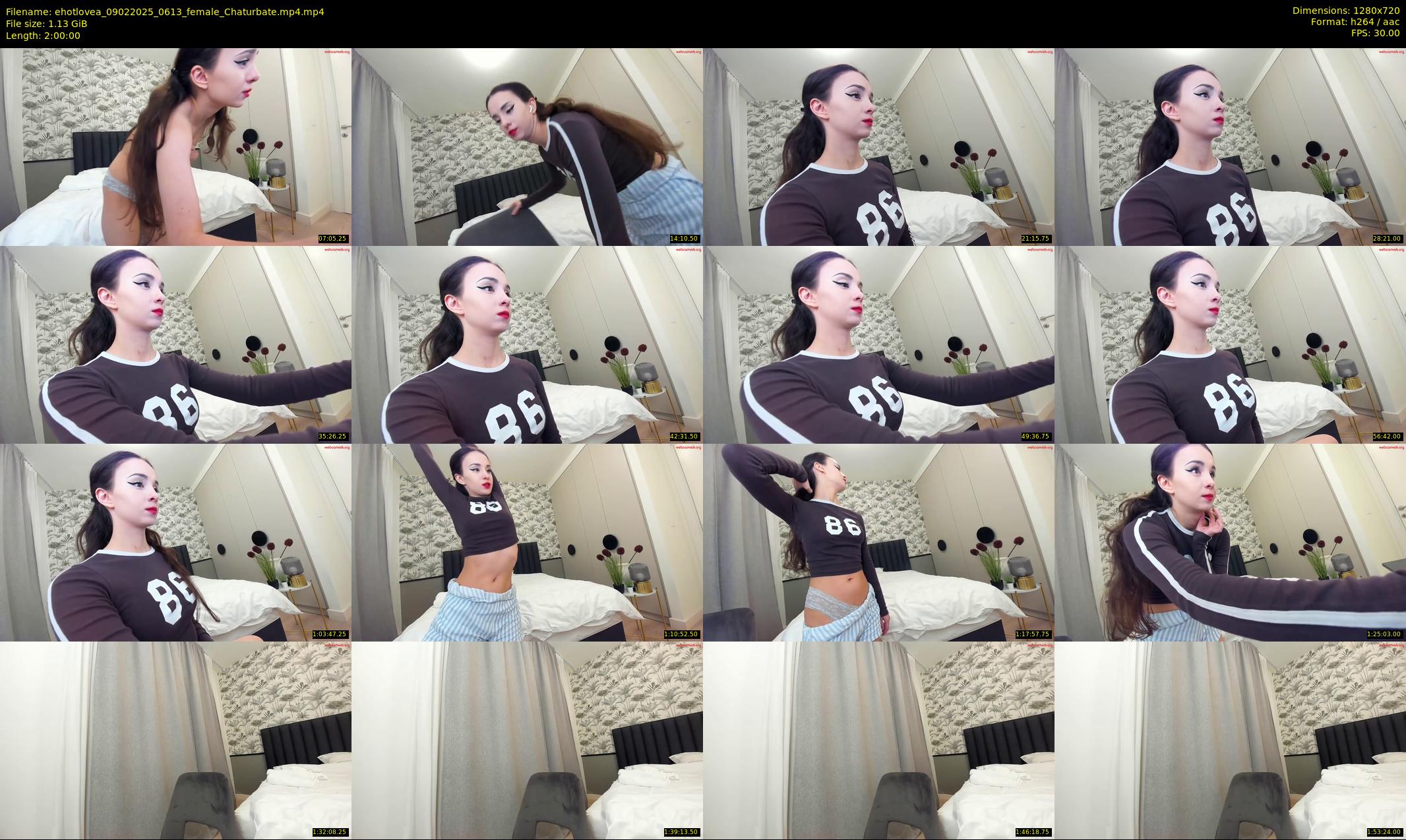 ehotlovea — 120 minute Chaturbate female cam show recording, 720p, Feb 9, 2025