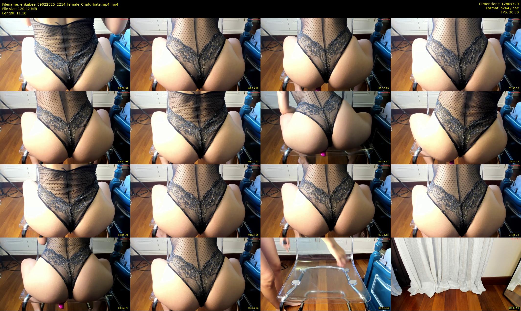 erikabee — 12 minute Chaturbate female cam show recording, 720p, Feb 9, 2025