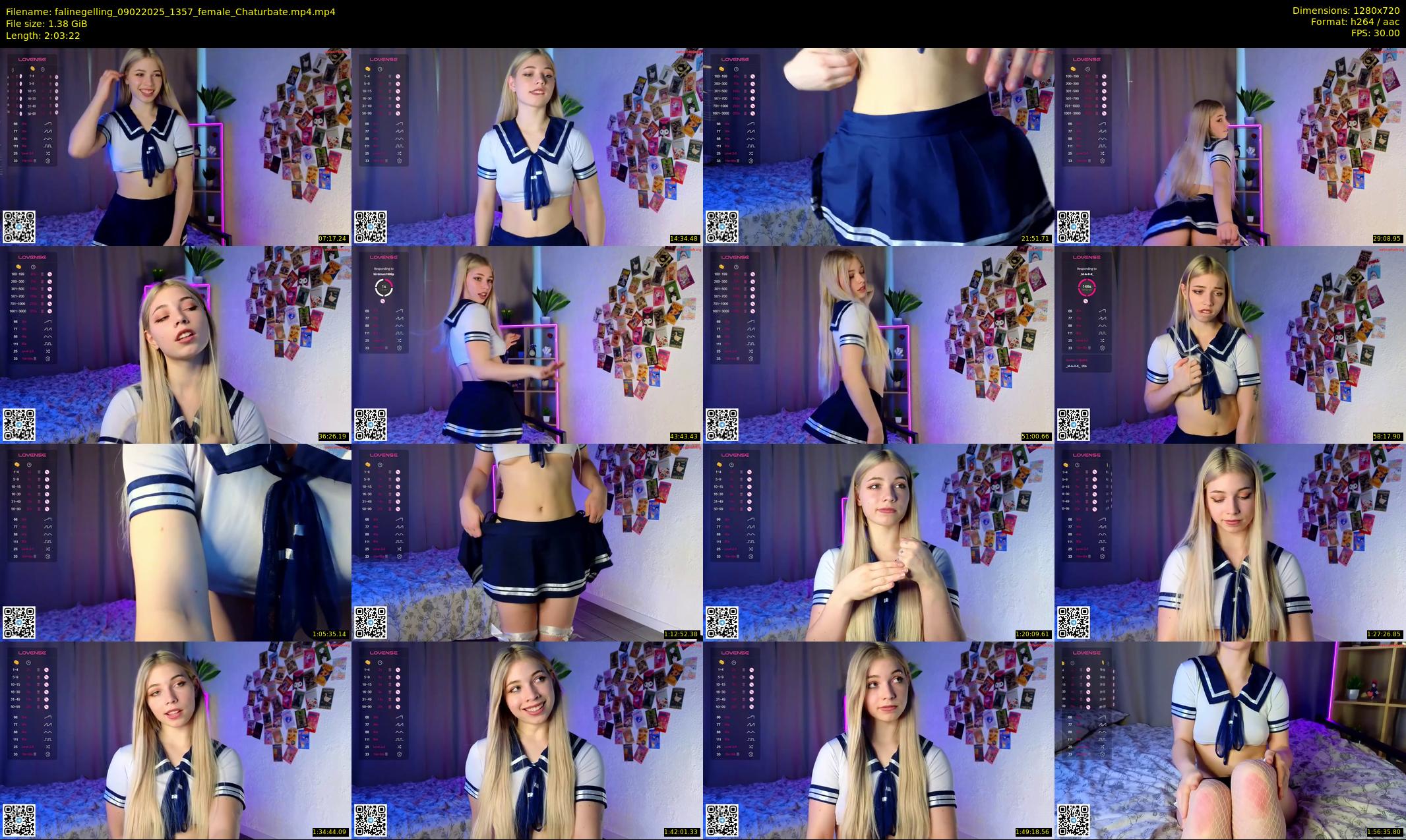 falinegelling — 124 minute Chaturbate female cam show recording, 720p, Feb 9, 2025