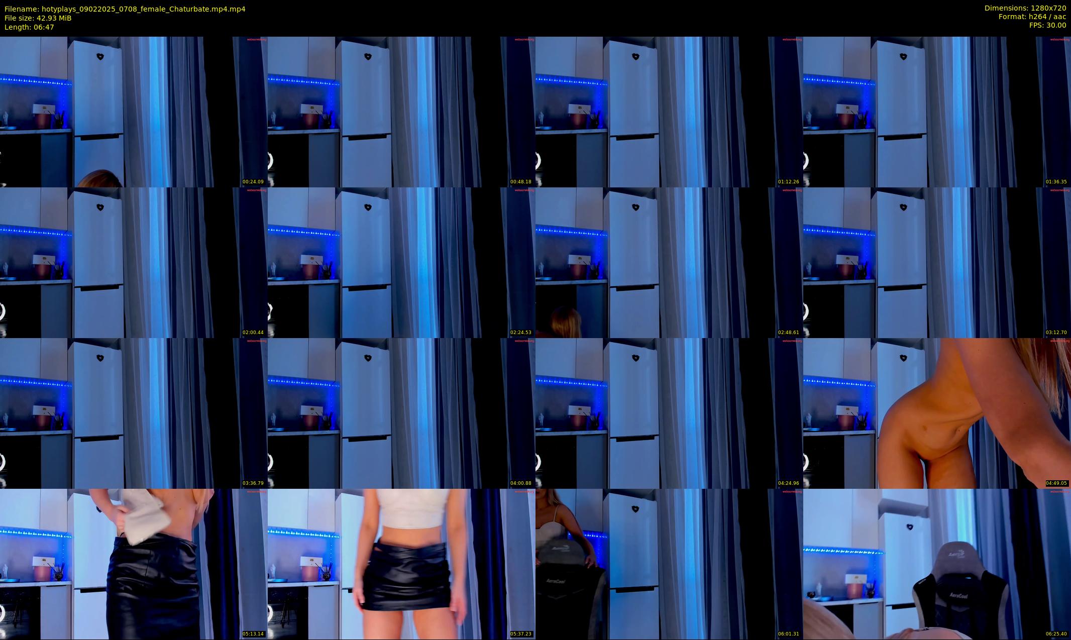 hotyplays — 7 minute Chaturbate female cam show recording, 720p, Feb 9, 2025
