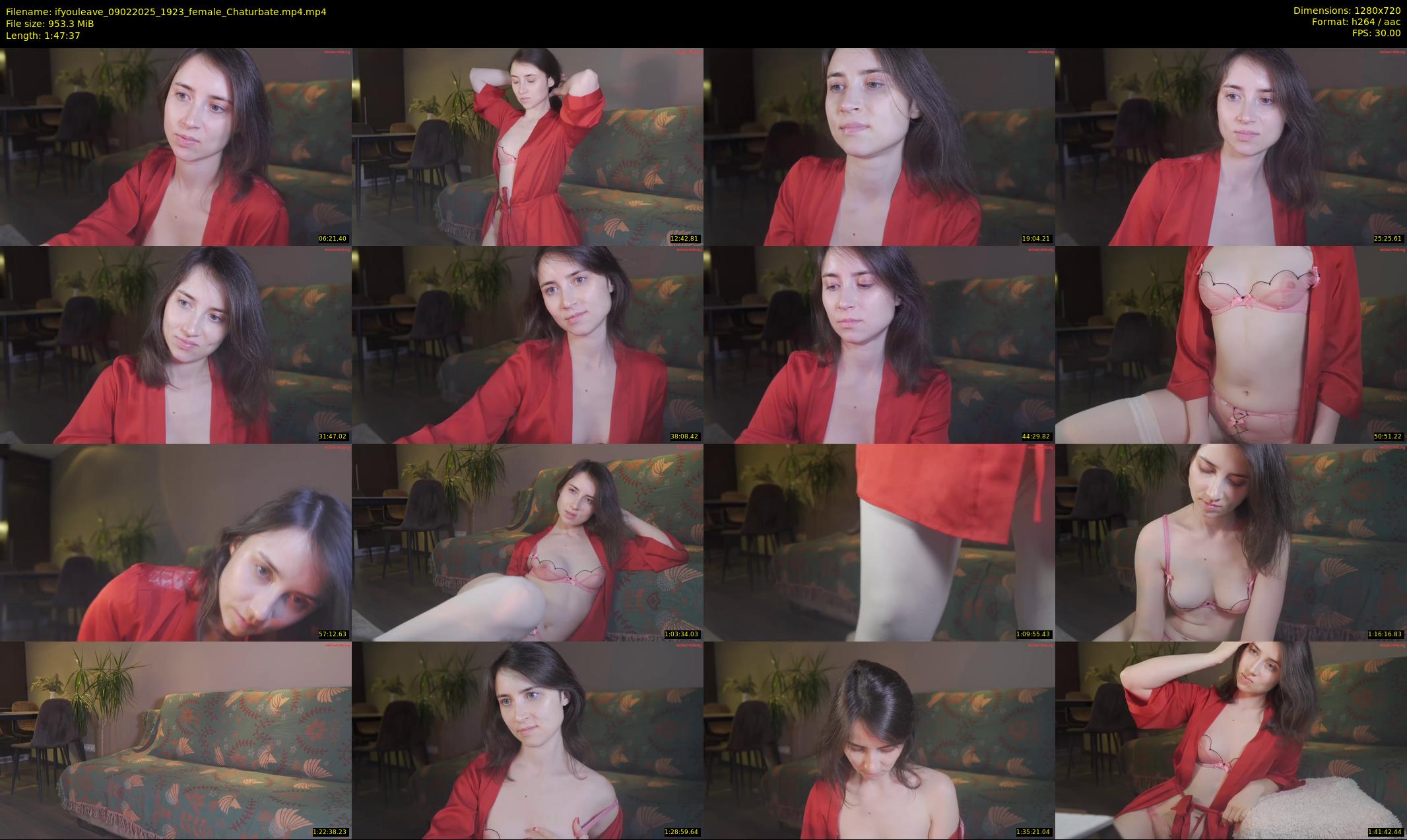 ifyouleave — 108 minute Chaturbate female cam show recording, 720p, Feb 9, 2025