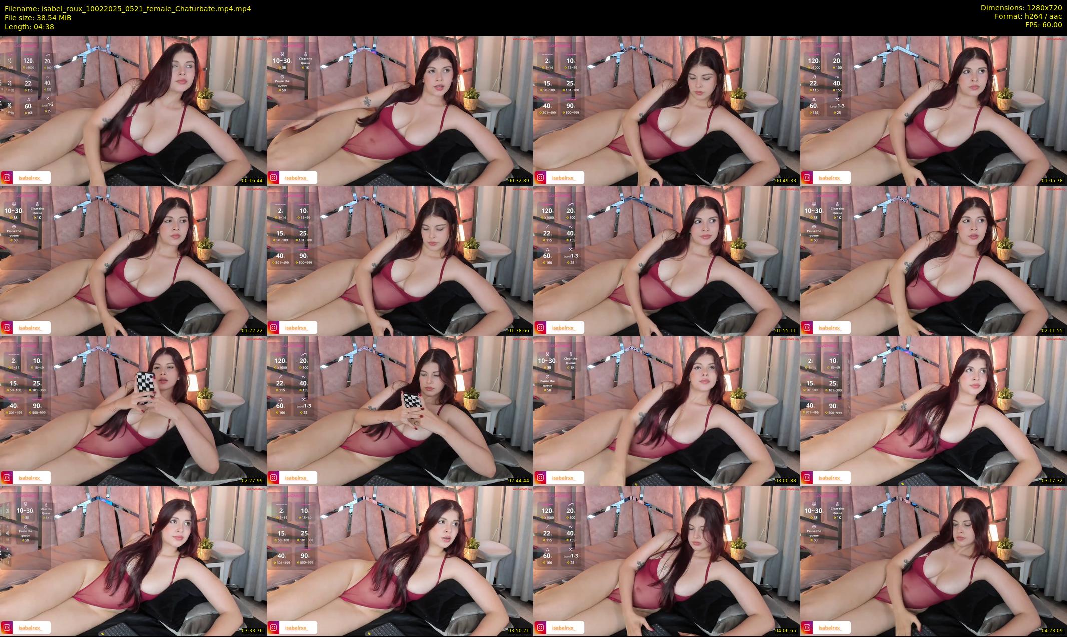 isabel_roux — 5 minute Chaturbate female cam show recording, 720p, Feb 10, 2025