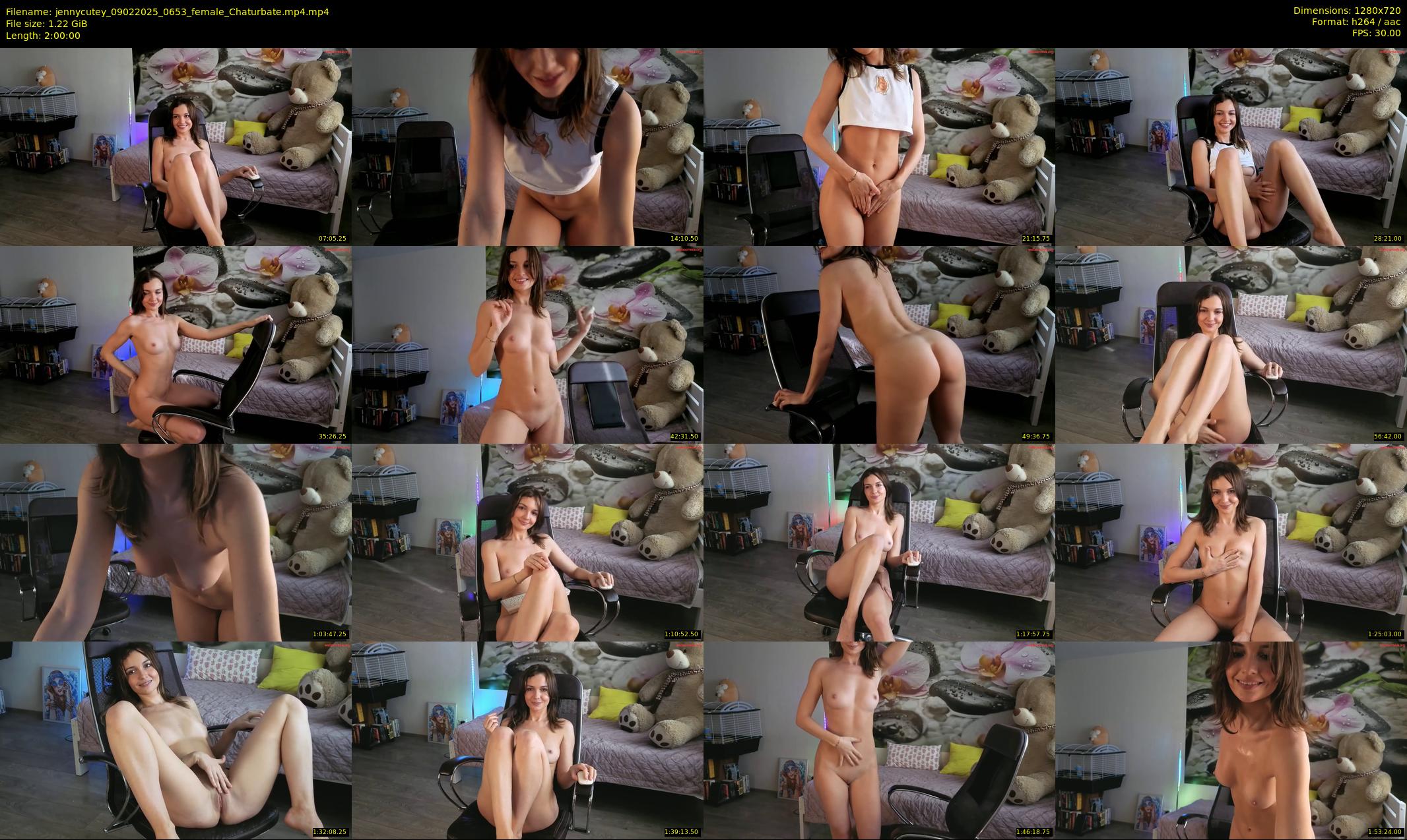 jennycutey — 120 minute Chaturbate female cam show recording, 720p, Feb 9, 2025