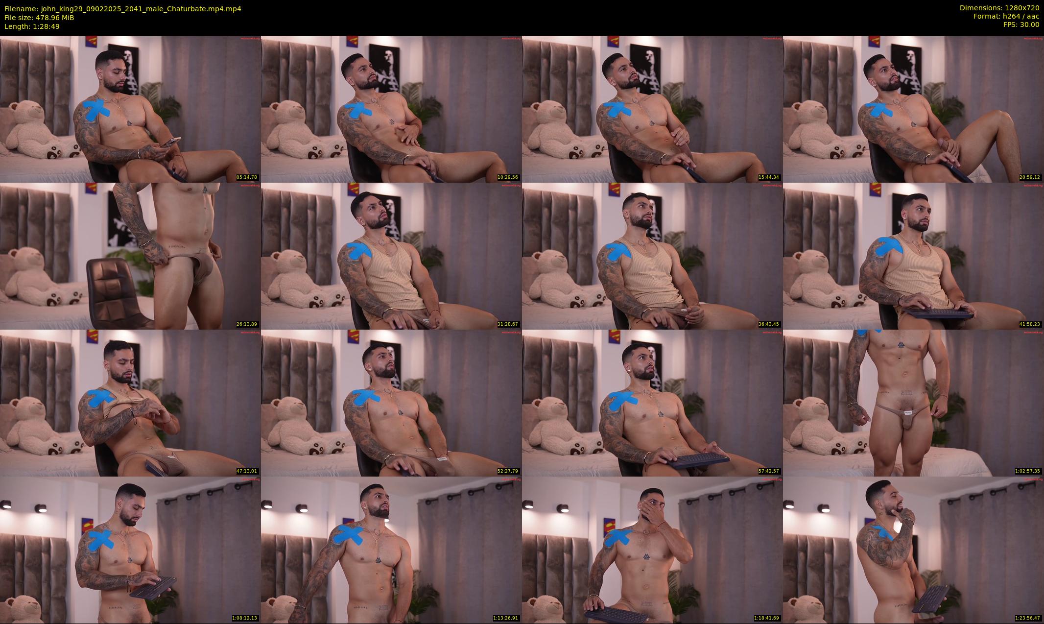 john_king29 — 89 minute Chaturbate male cam show recording, 720p, Feb 9, 2025