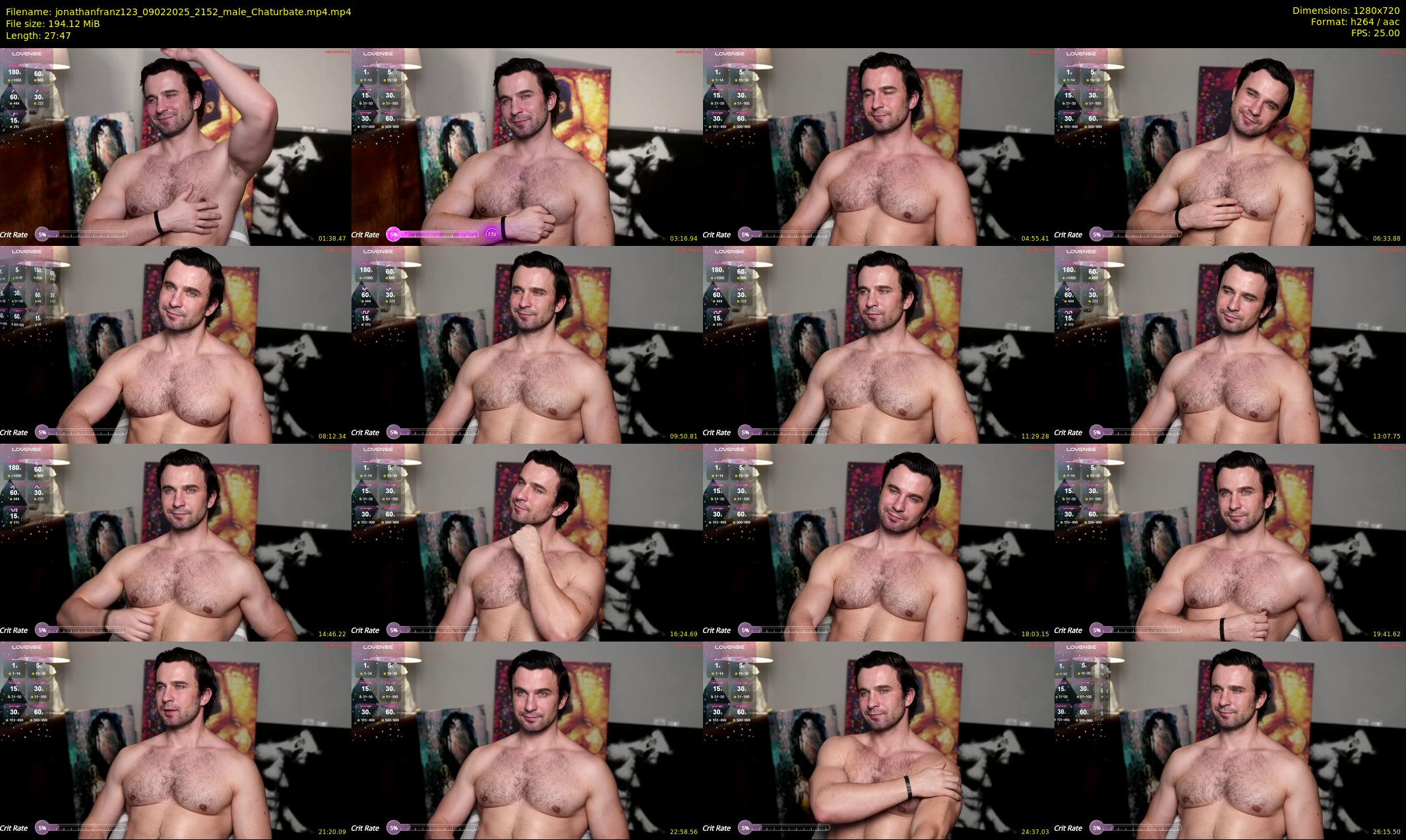 jonathanfranz123 — 28 minute Chaturbate male cam show recording, 720p, Feb 9, 2025