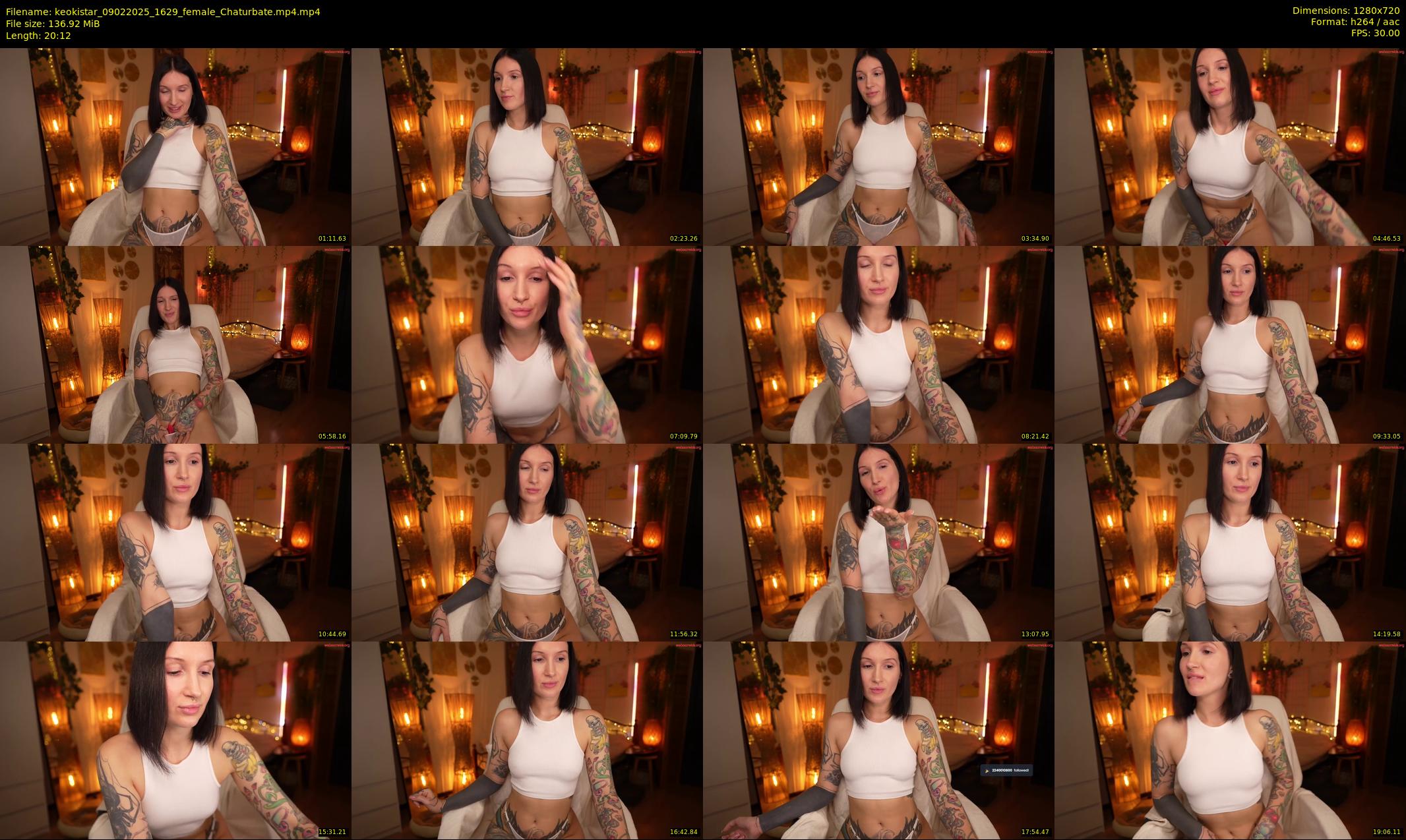 keokistar — 21 minute Chaturbate female cam show recording, 720p, Feb 9, 2025
