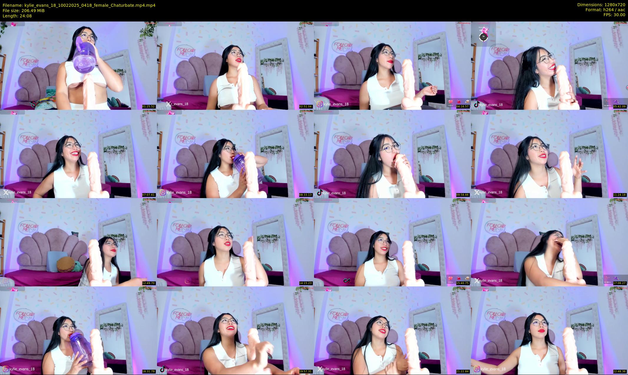 kylie_evans_18 — 25 minute Chaturbate female cam show recording, 720p, Feb 10, 2025