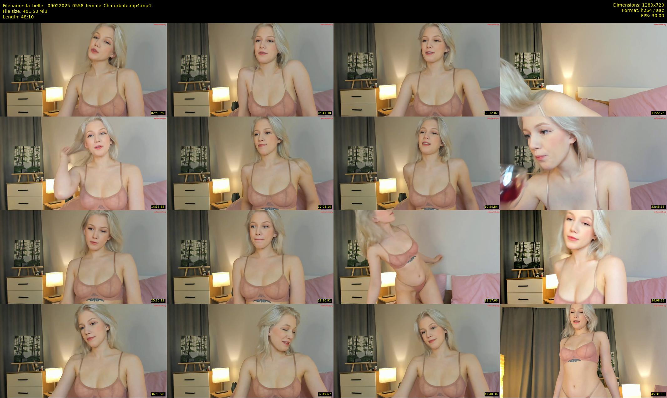 la_belle_ — 49 minute Chaturbate female cam show recording, 720p, Feb 9, 2025