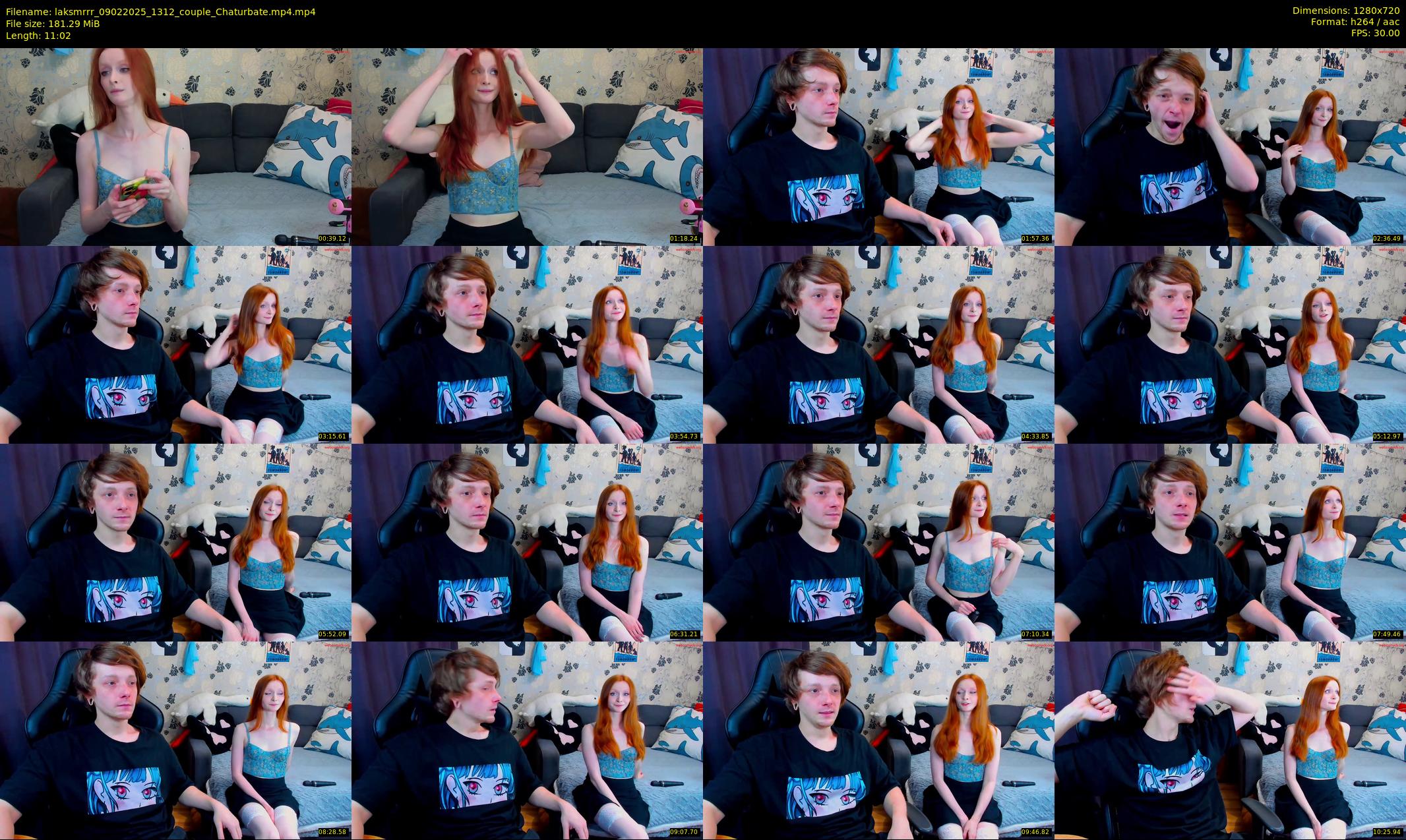 laksmrrr — 12 minute Chaturbate couple cam show recording, 720p, Feb 9, 2025