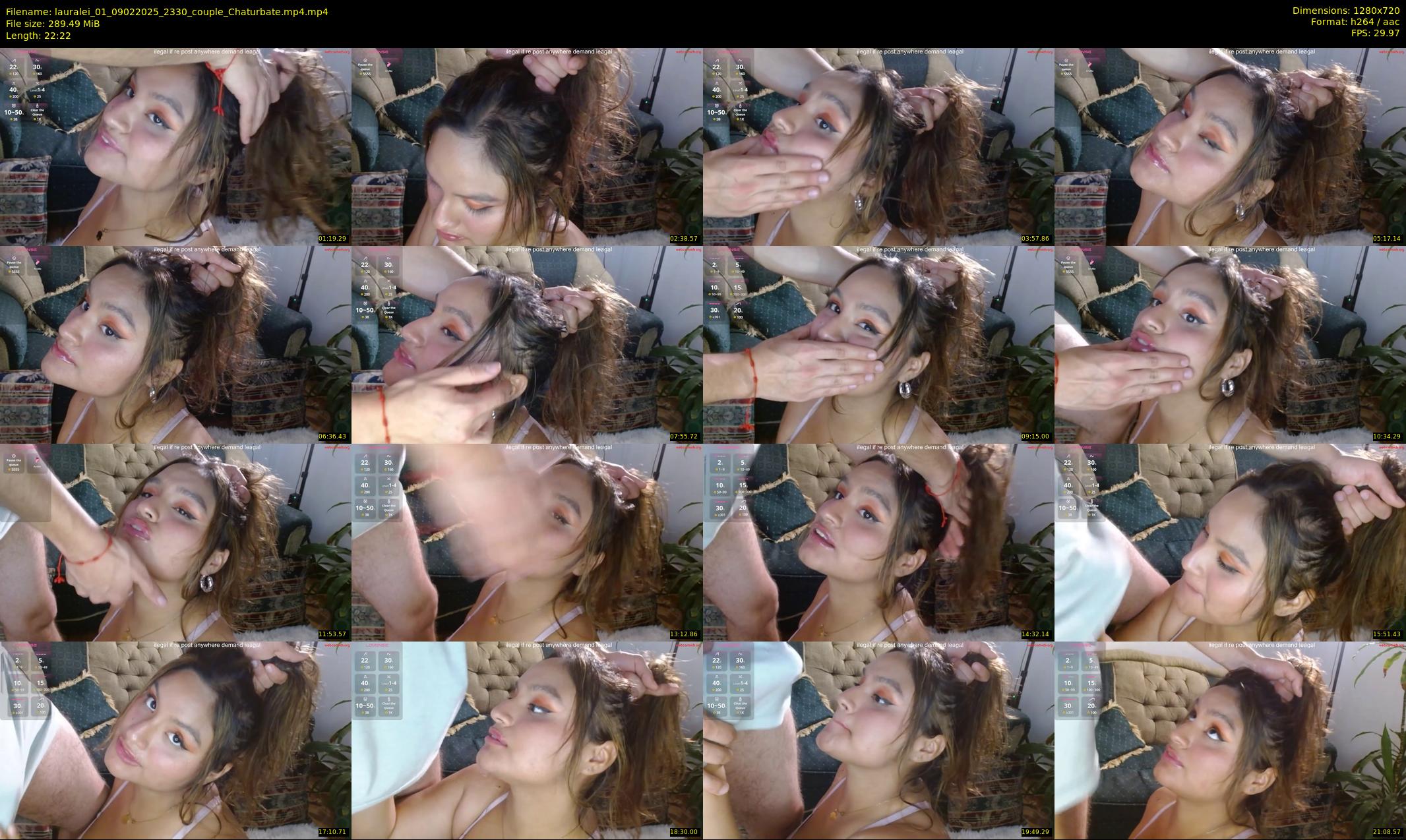 lauralei_01 — 23 minute Chaturbate couple cam show recording, 720p, Feb 9, 2025