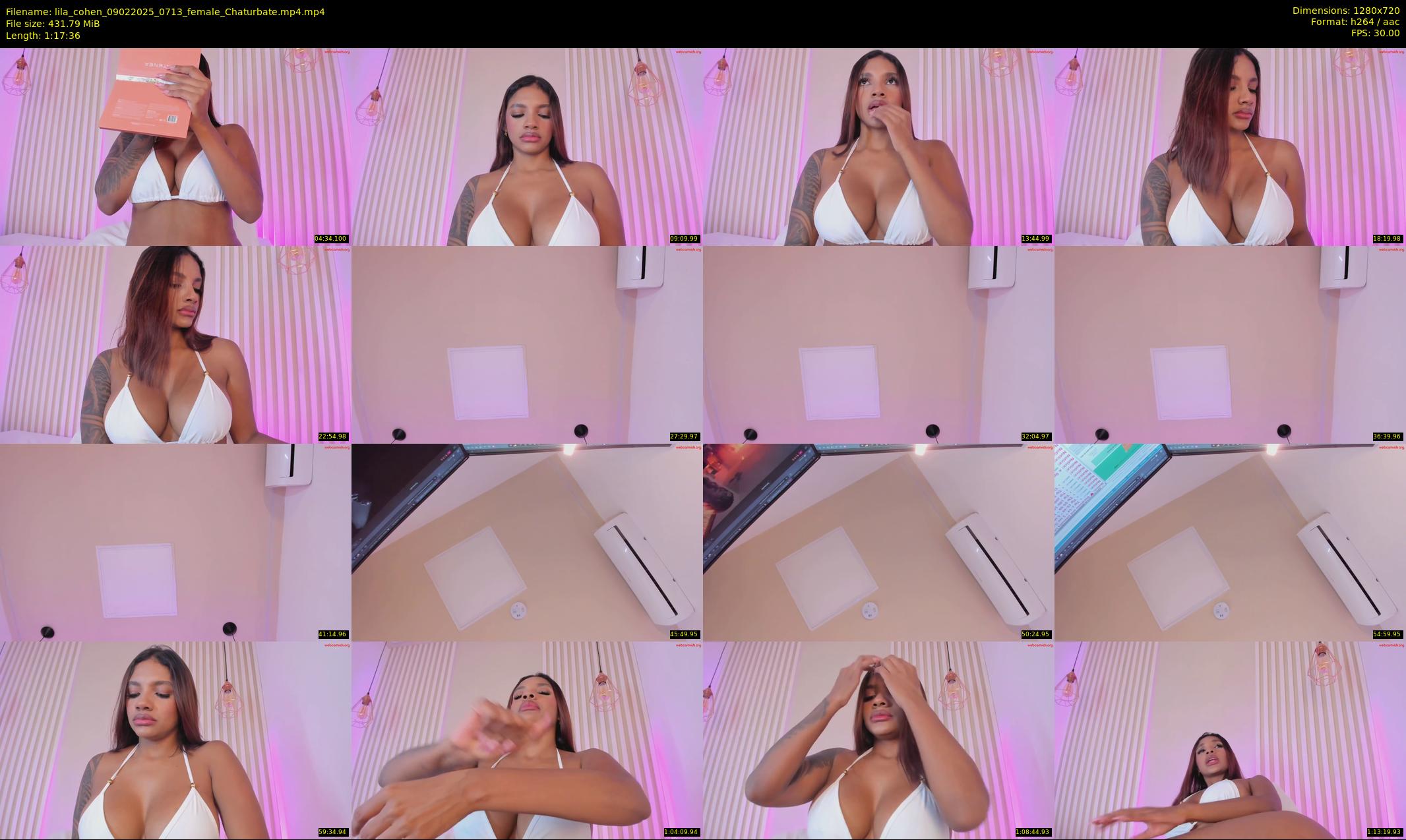 lila_cohen — 78 minute Chaturbate female cam show recording, 720p, Feb 9, 2025