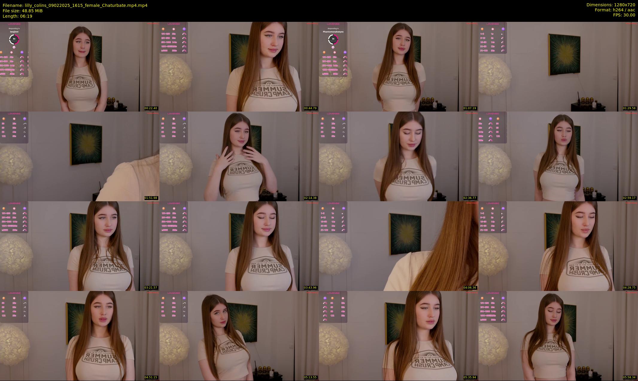 lilly_colins — 7 minute Chaturbate female cam show recording, 720p, Feb 9, 2025