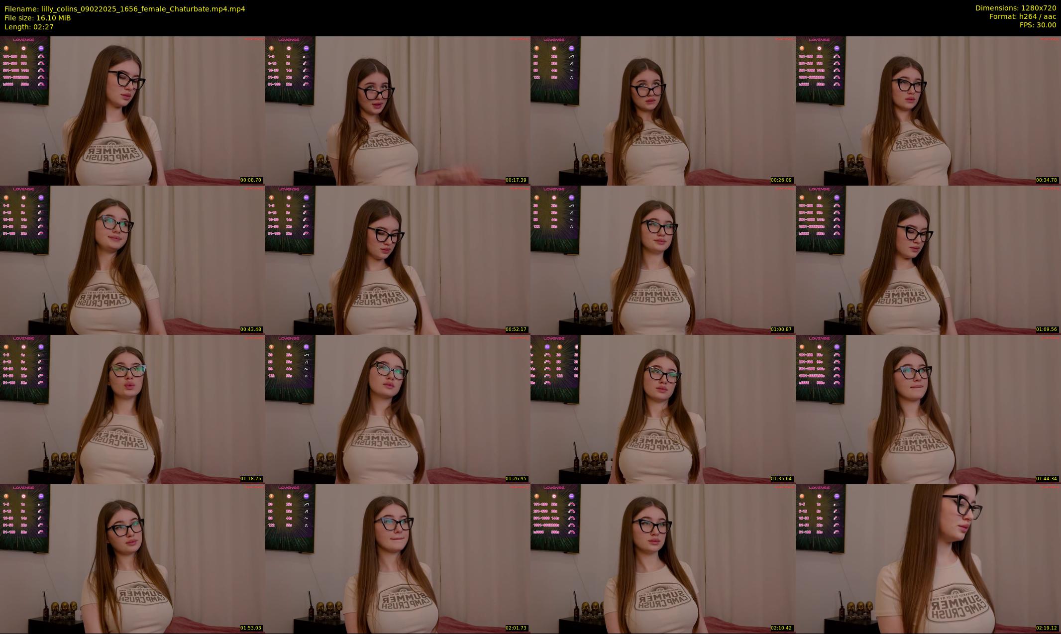 lilly_colins — 3 minute Chaturbate female cam show recording, 720p, Feb 9, 2025