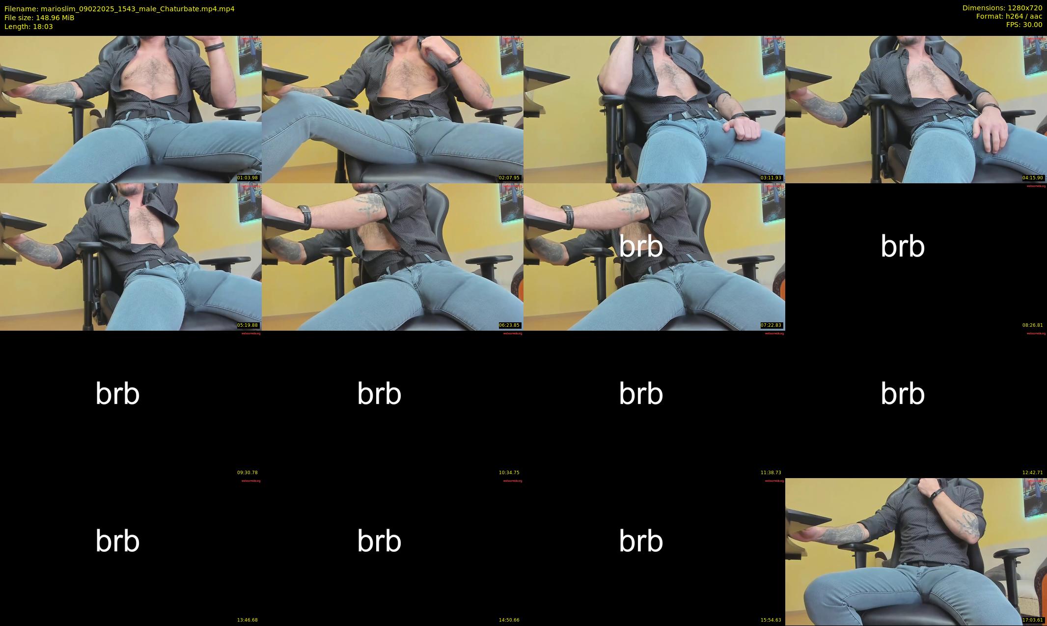 marioslim — 19 minute Chaturbate male cam show recording, 720p, Feb 9, 2025