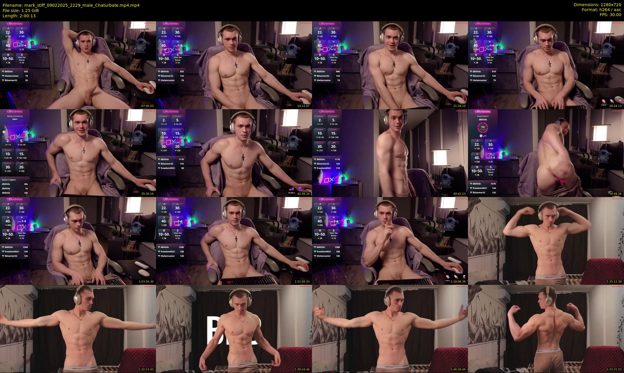 mark_stiff — 121 minute Chaturbate male cam show recording, 720p, Feb 9, 2025