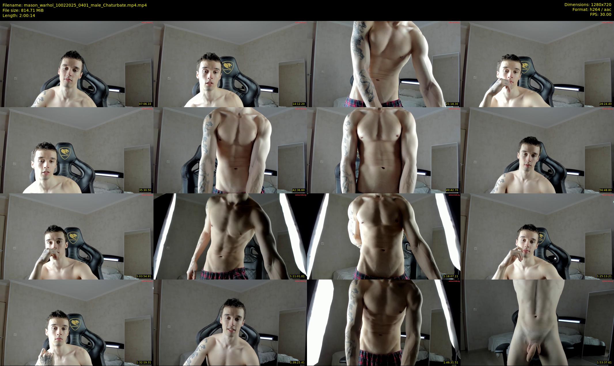 mason_warhol — 121 minute Chaturbate male cam show recording, 720p, Feb 10, 2025