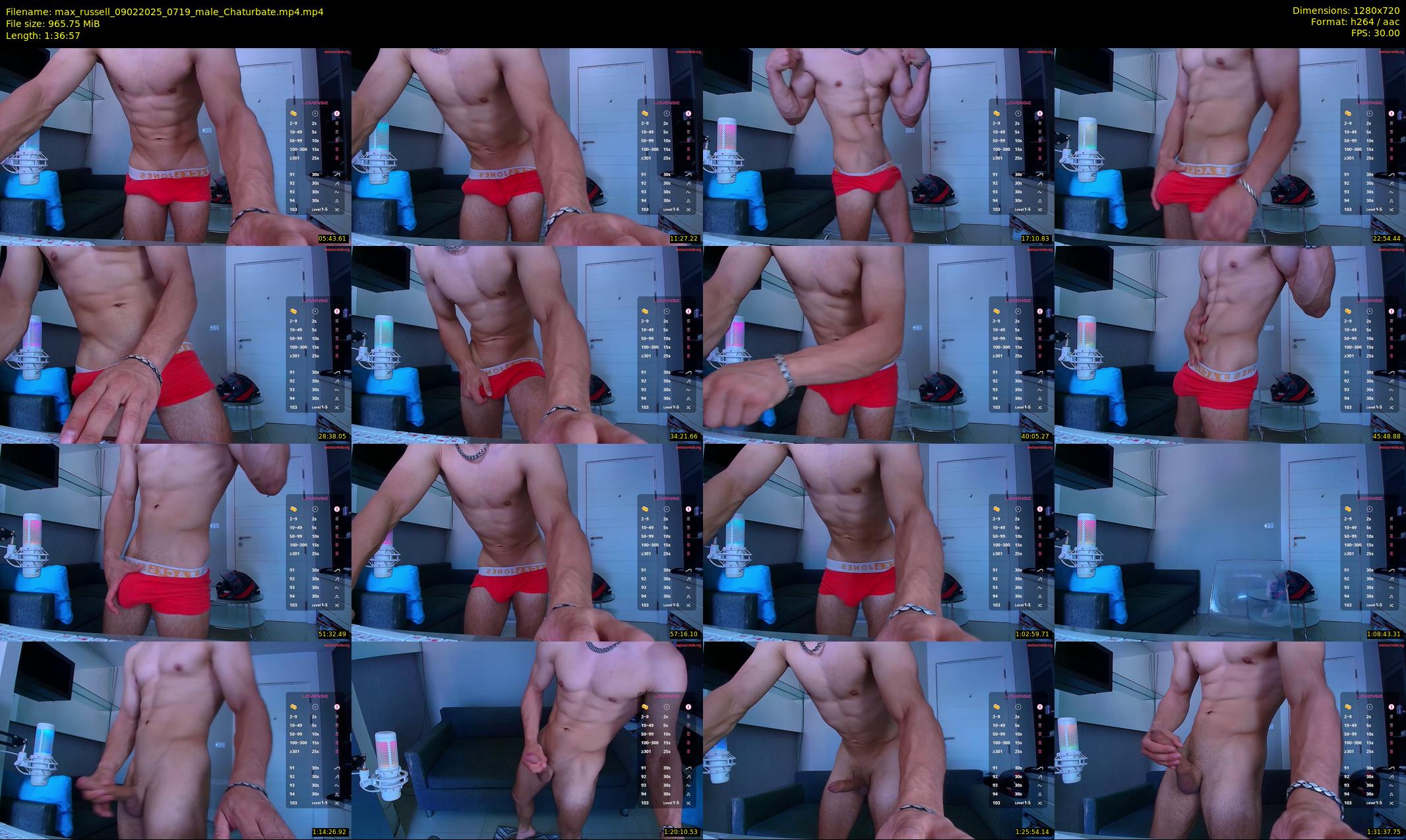 max_russell — 97 minute Chaturbate male cam show recording, 720p, Feb 9, 2025