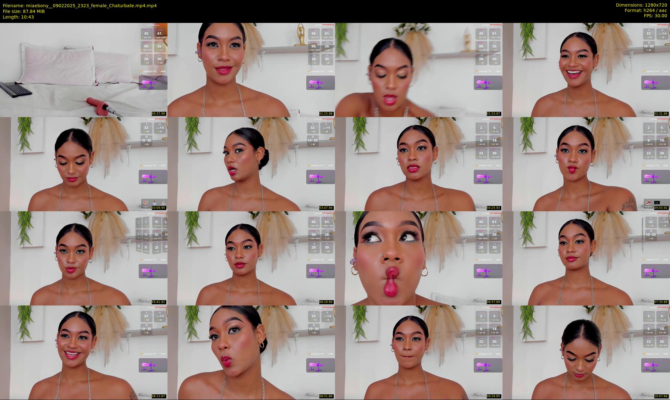miaebony_ — 11 minute Chaturbate female cam show recording, 720p, Feb 9, 2025