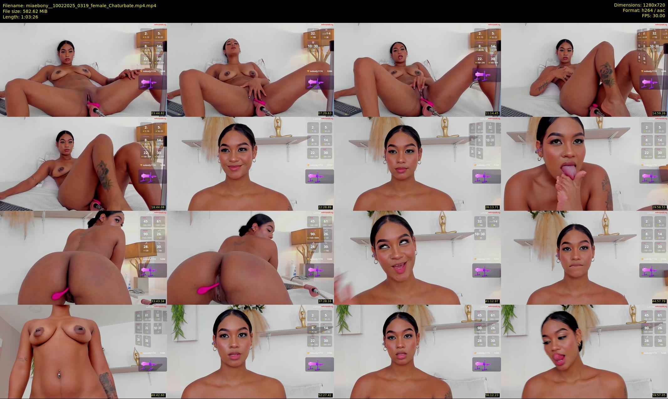miaebony_ — 64 minute Chaturbate female cam show recording, 720p, Feb 10, 2025