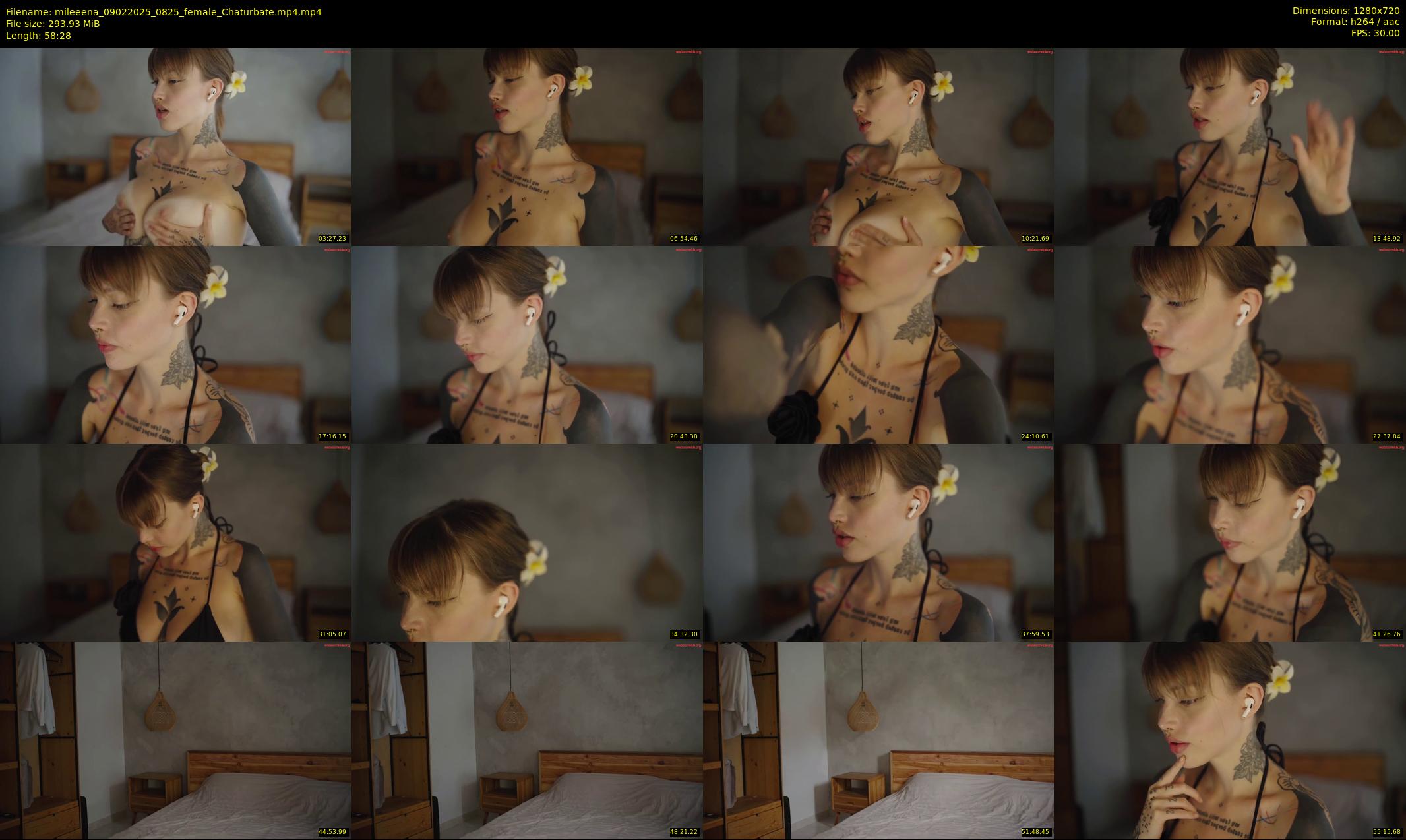 mileeena — 59 minute Chaturbate female cam show recording, 720p, Feb 9, 2025