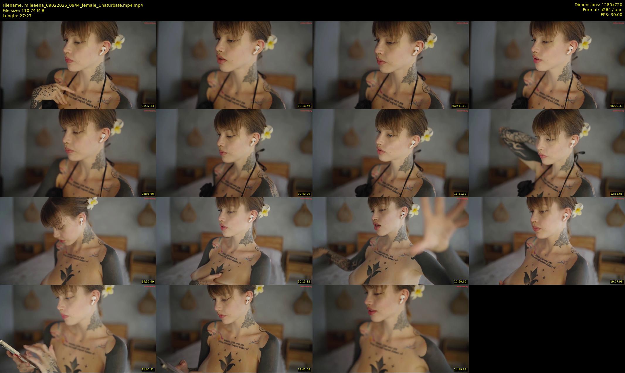 mileeena — 28 minute Chaturbate female cam show recording, 720p, Feb 9, 2025
