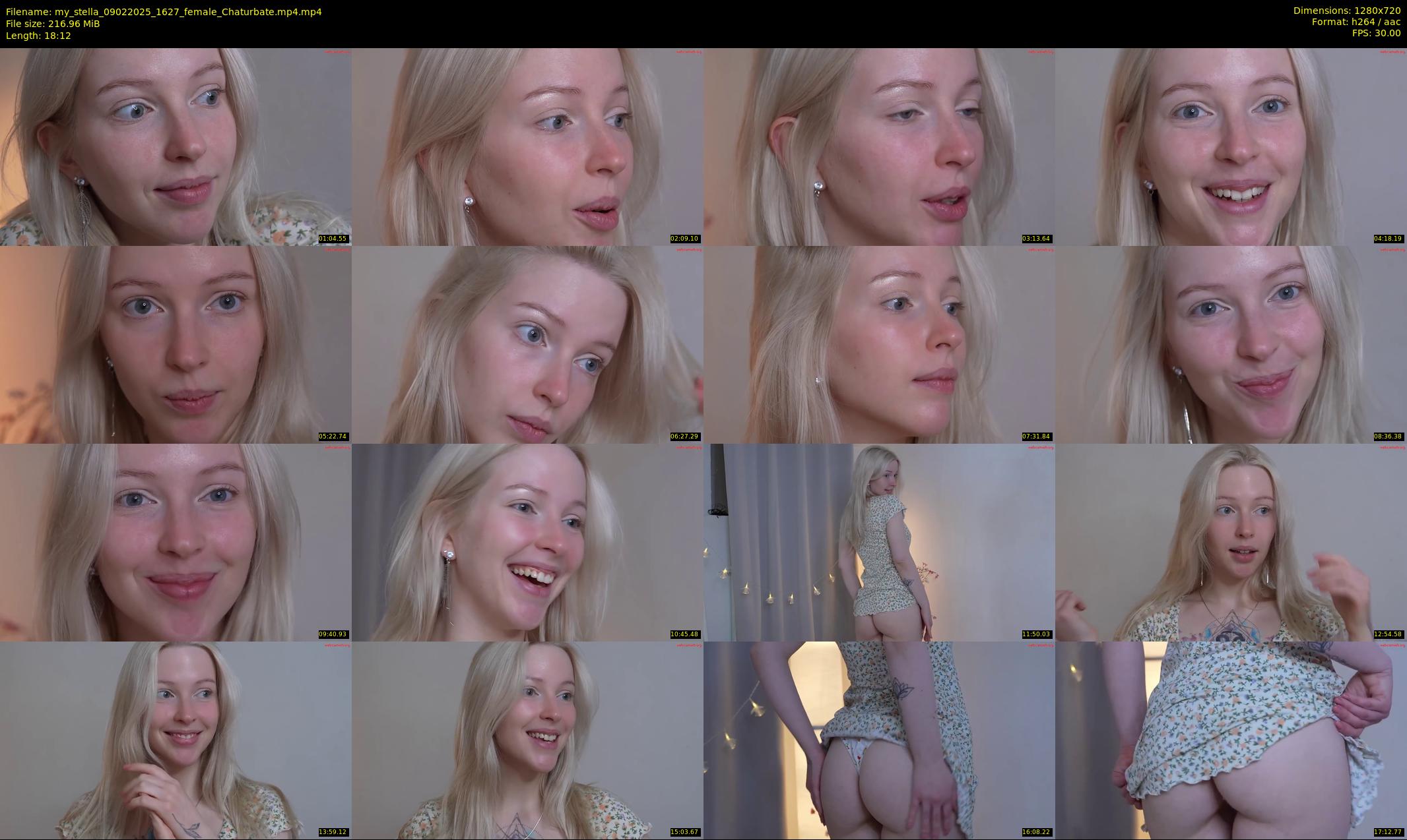 my_stella — 19 minute Chaturbate female cam show recording, 720p, Feb 9, 2025